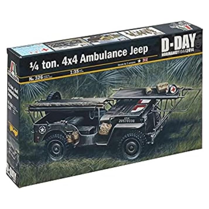 Italeri 510000326 - Kit Modelo 1/4 Ton 4x4 Ambulancia Jeep 1:35