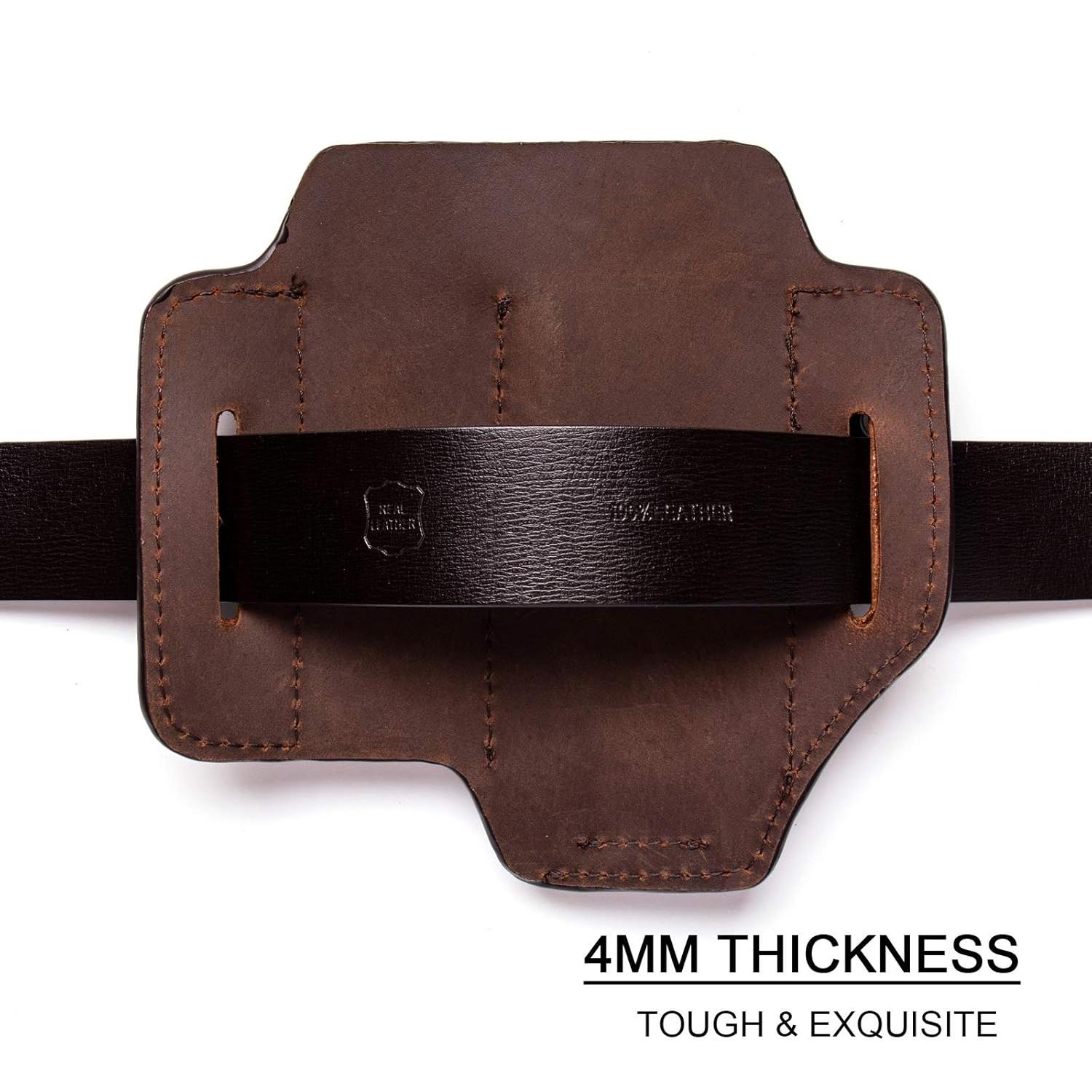 Funda de Cuero Gentlestache para Multiherramienta EDC Marrón