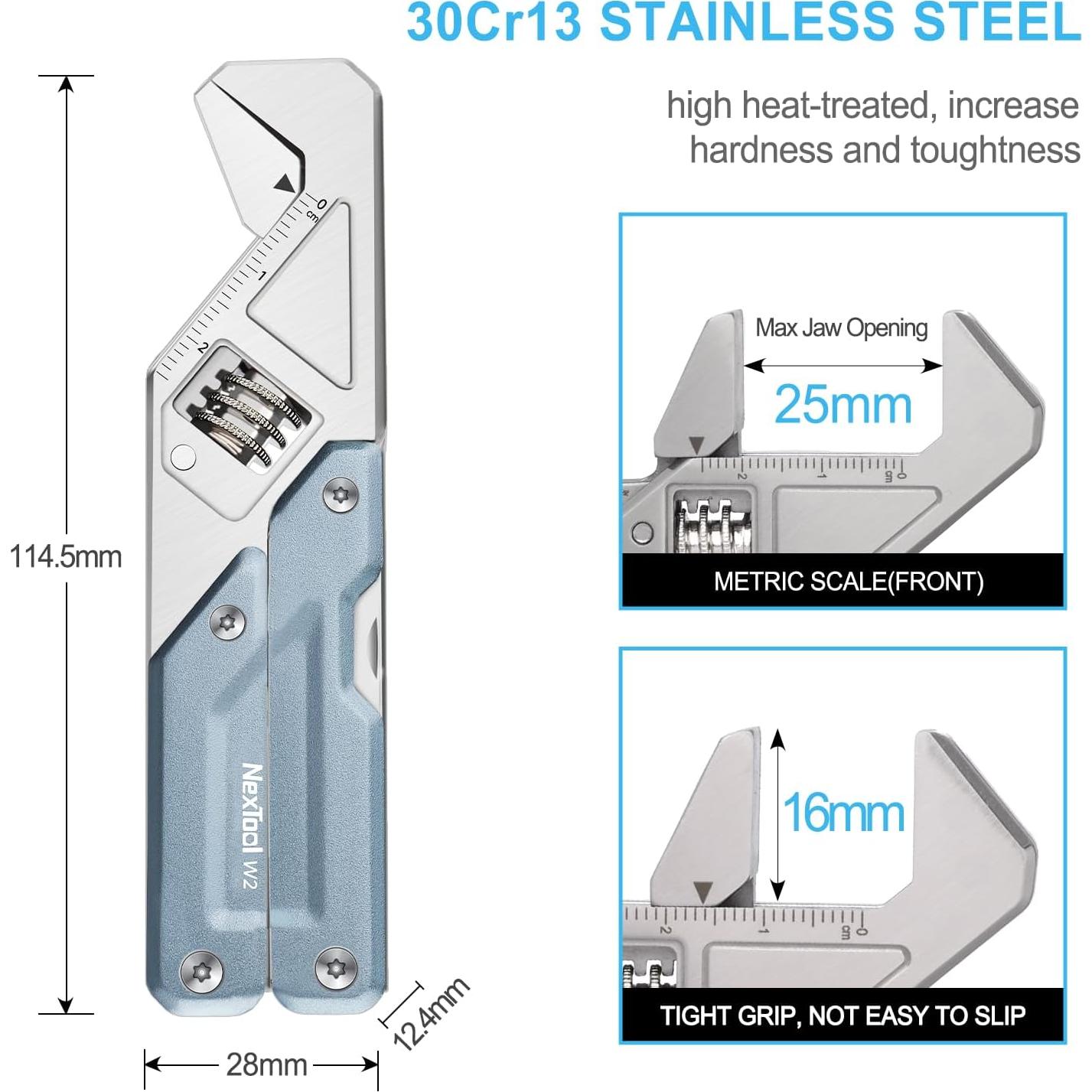 NexTool W2 Herramienta Multiusos 8 en 1 con Llave Ajustable