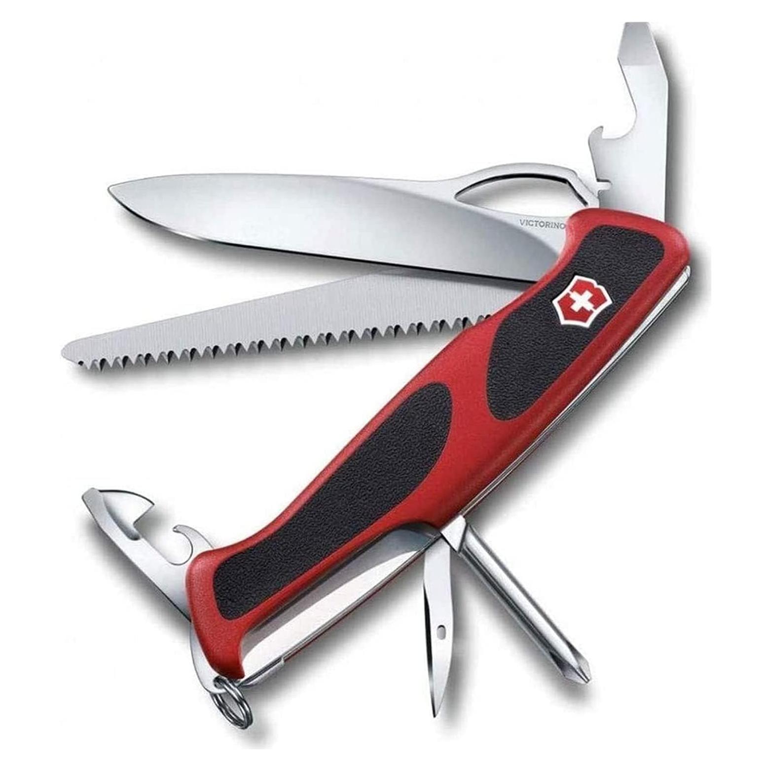 Cuchillo Suizo Victorinox Ranger 78 M Grip 12 Funciones Rojo/Negro