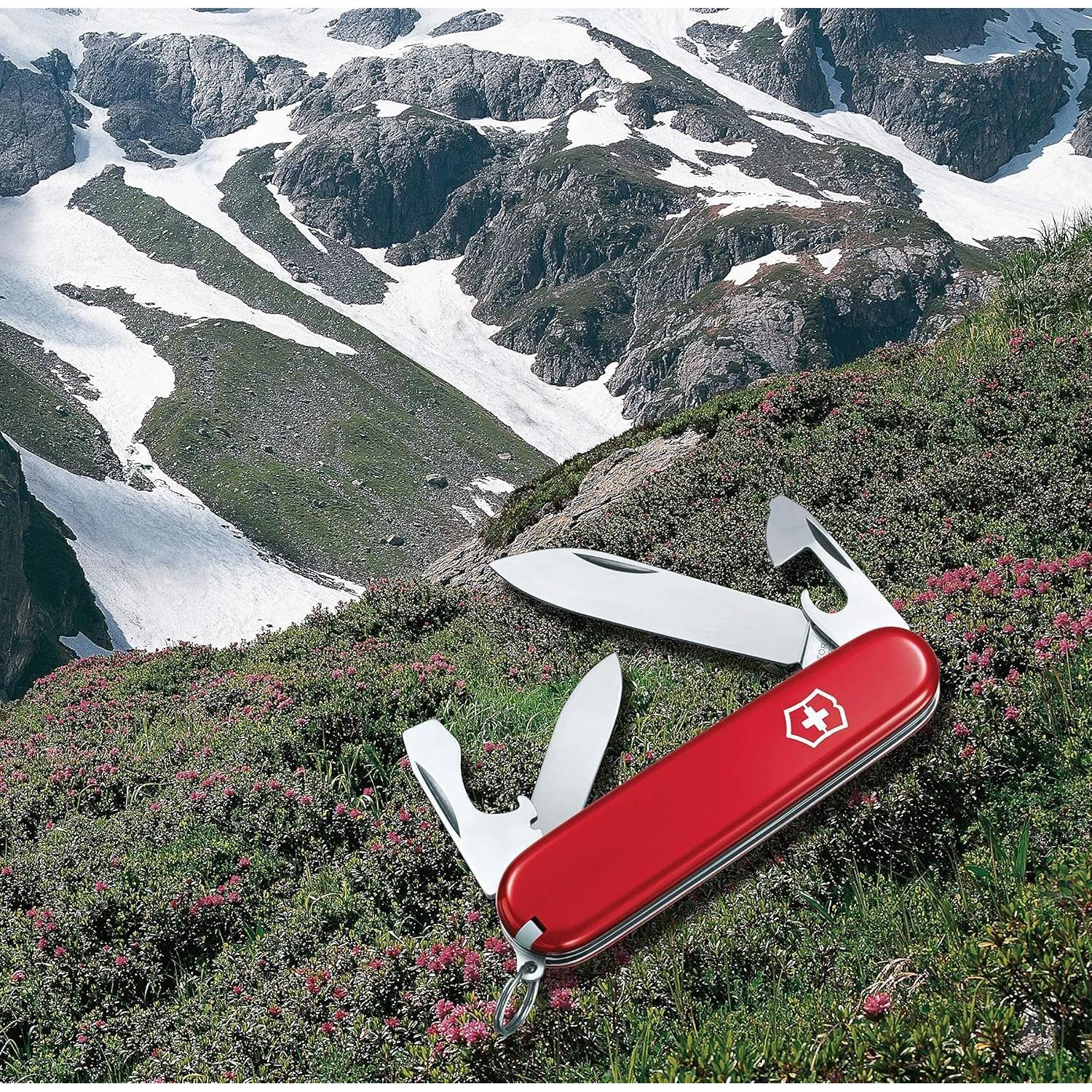 Cuchillo Suizo Victorinox Recruit 10 Funciones Rojo 49.87g