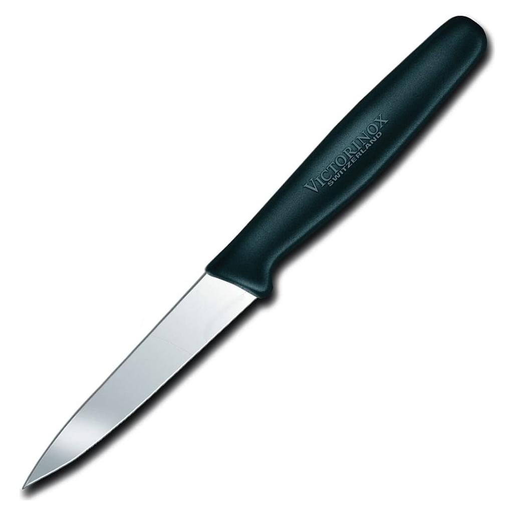 Cuchillo de Pelar Victorinox 8.3 cm Bisel Recto Negro