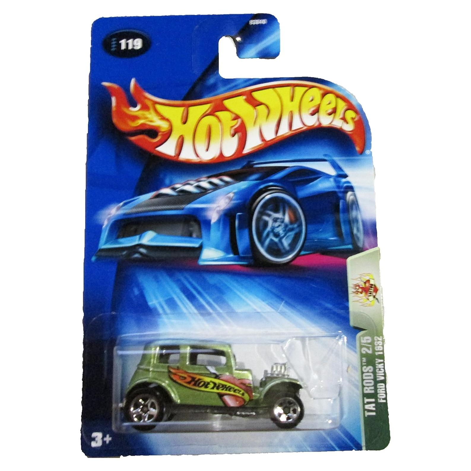 Coche de Fundición Mattel Hot Wheels 2004 1:64 Ford Vicky Verde