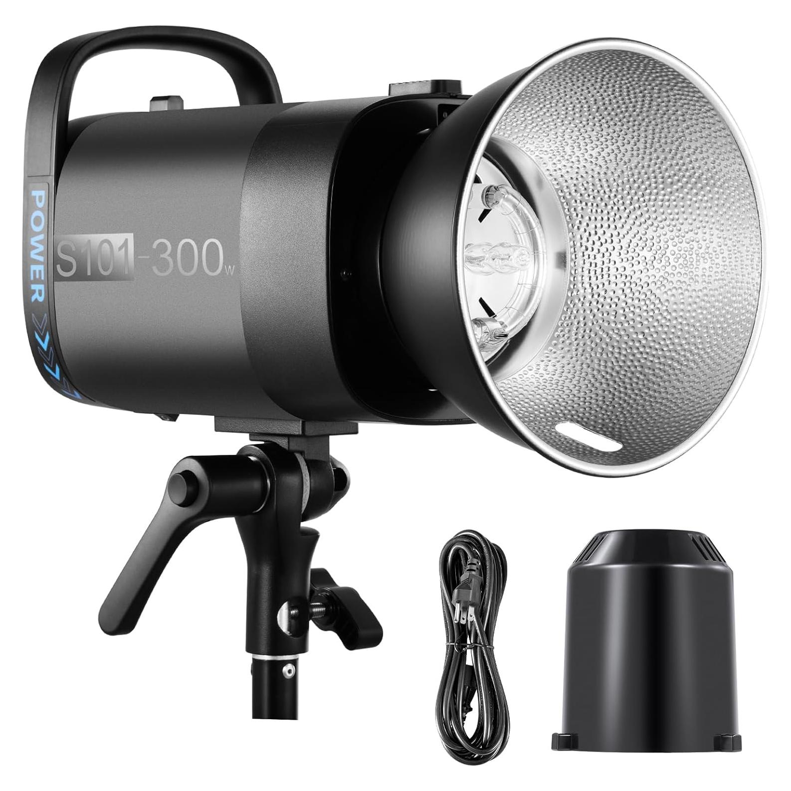 Flash Estroboscópico NEEWER S101-300W 300Ws 5600K para Estudio