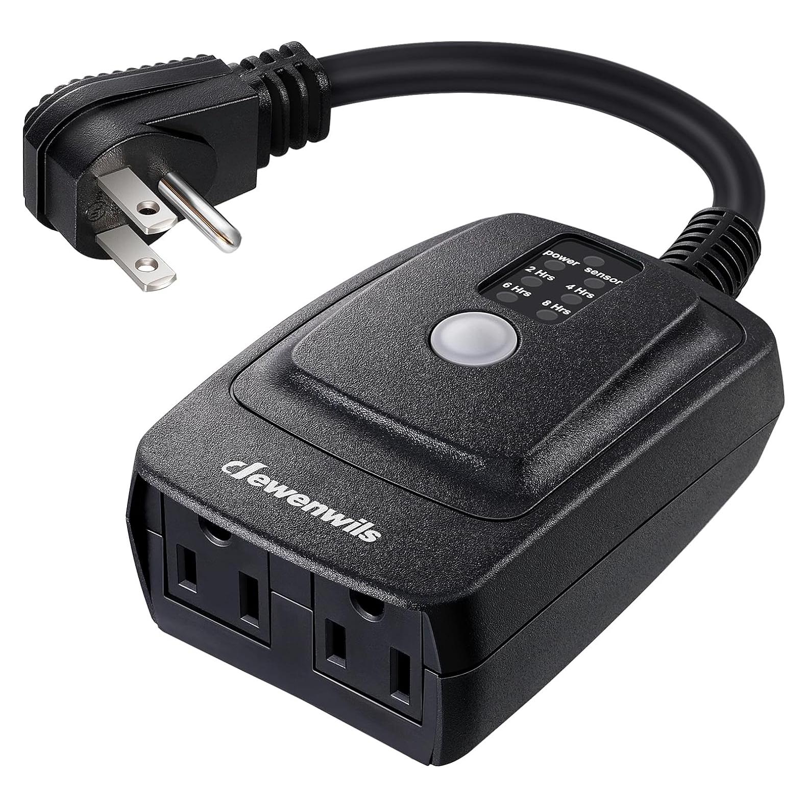 Temporizador Exterior DEWENWILS 2 Salidas Eléctricas Impermeable 15A