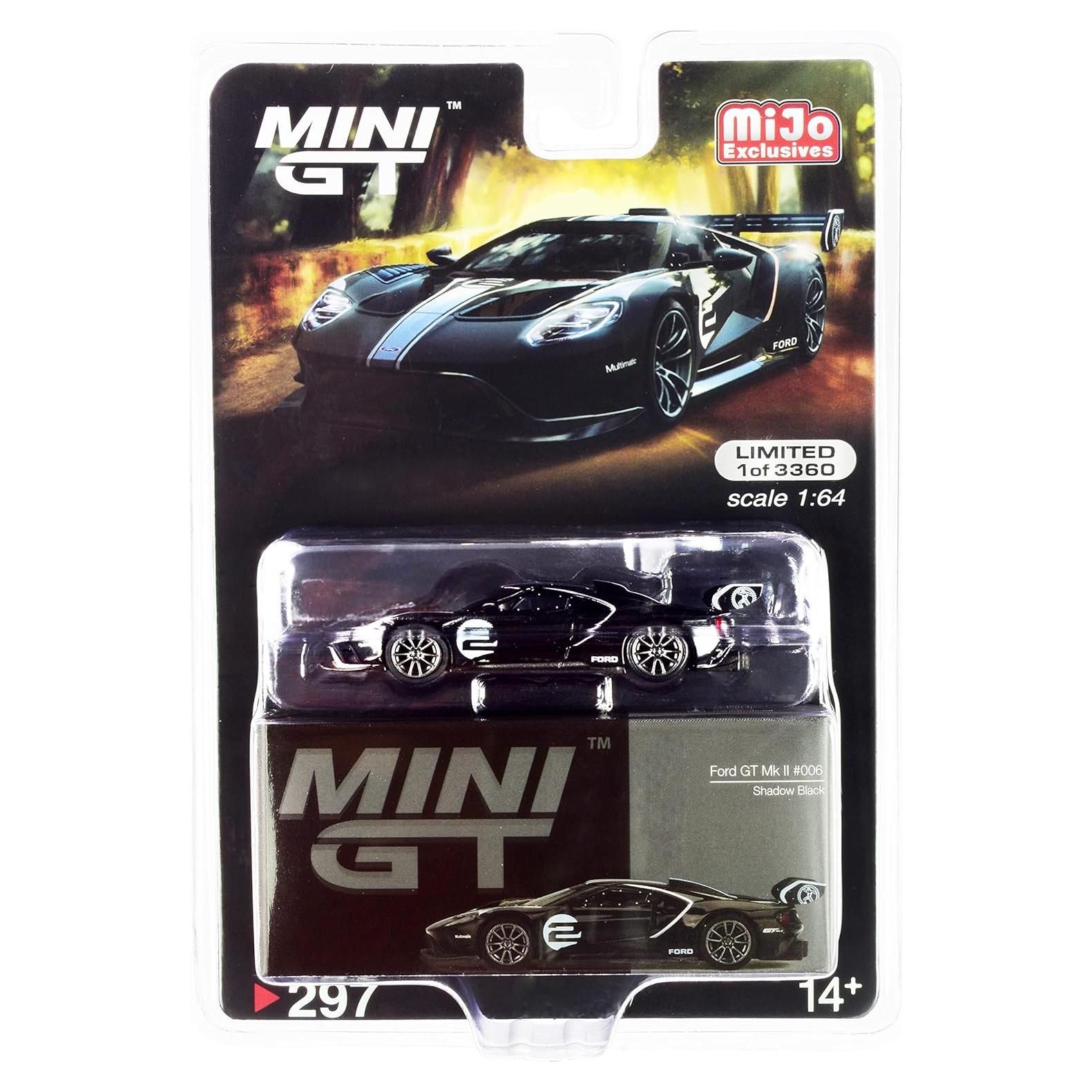 Coche Diecast GT Mk II #2 Negro Sombra 1/64 True Scale