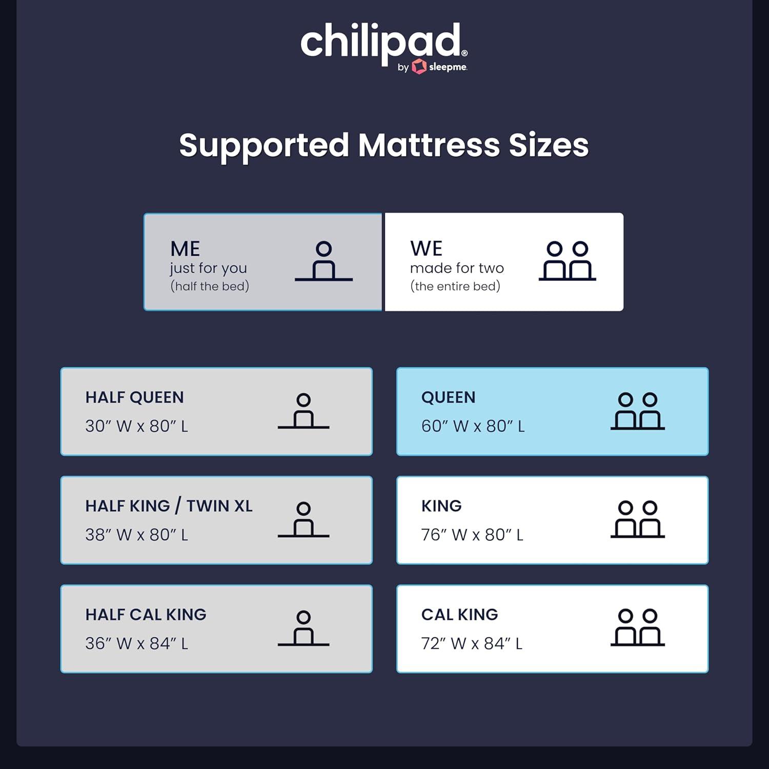 Sistema de Enfriamiento Chilipad Sleepme CP514 Queen Ajustable