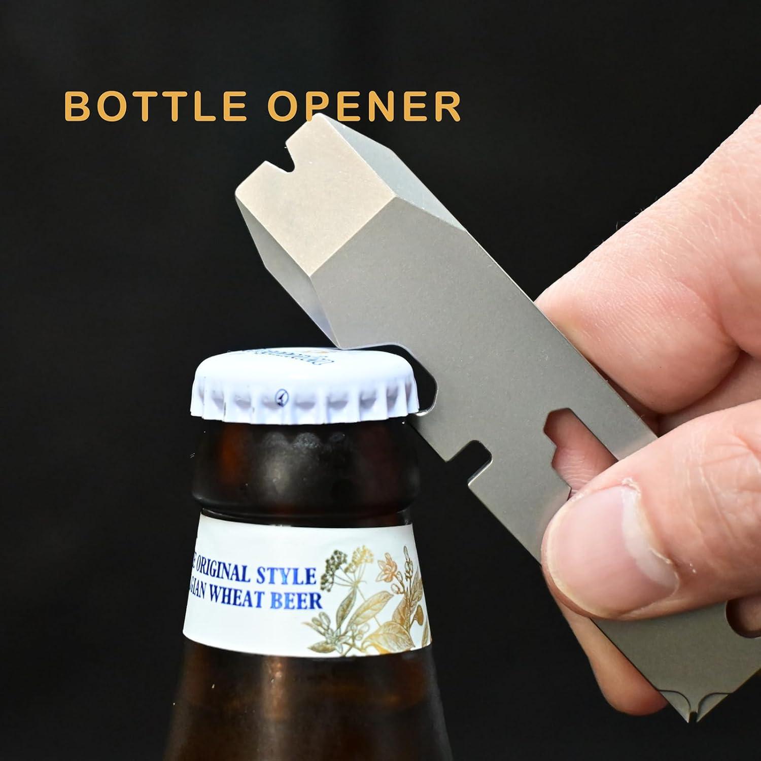 Herramienta de Llavero Multifuncional Titanio ResafeLy RFLPB05