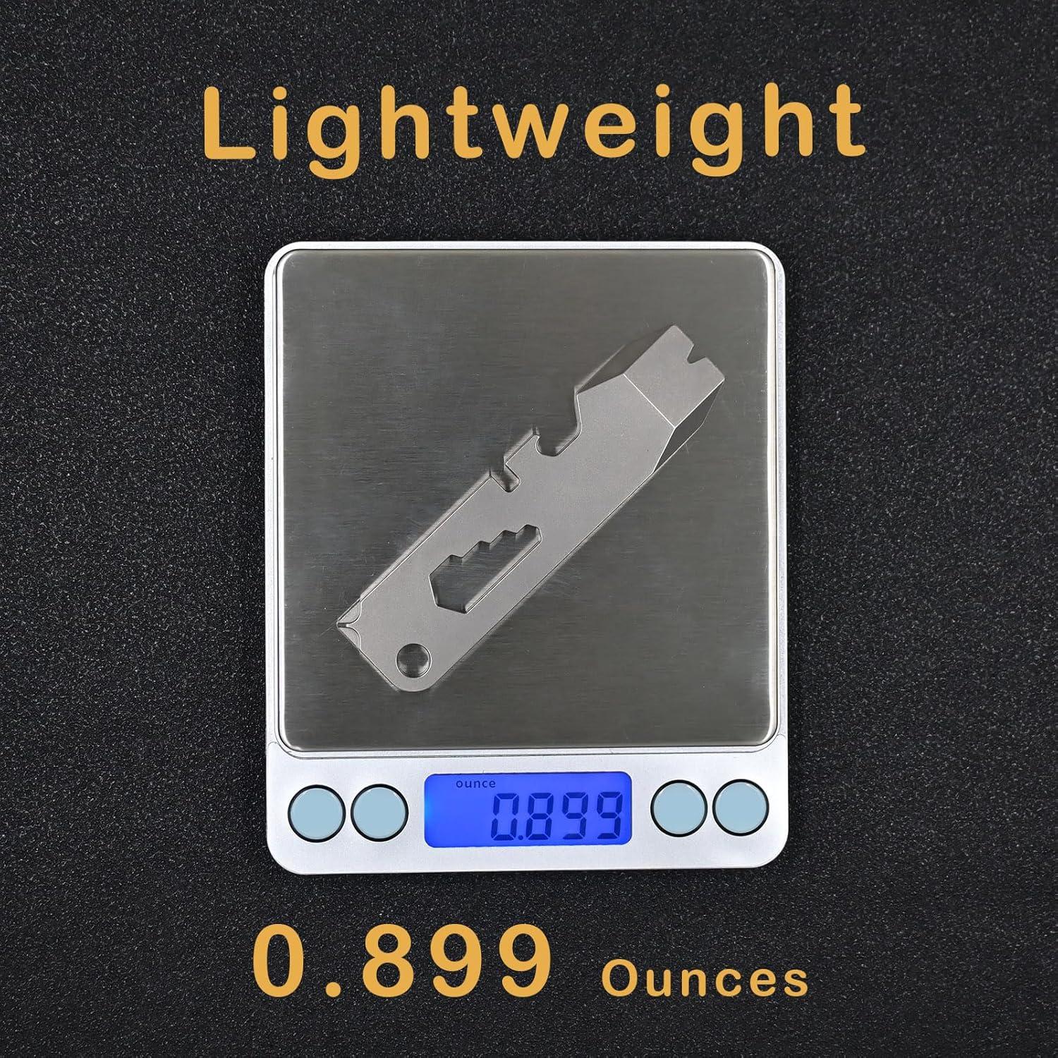 Herramienta de Llavero Multifuncional Titanio ResafeLy RFLPB05