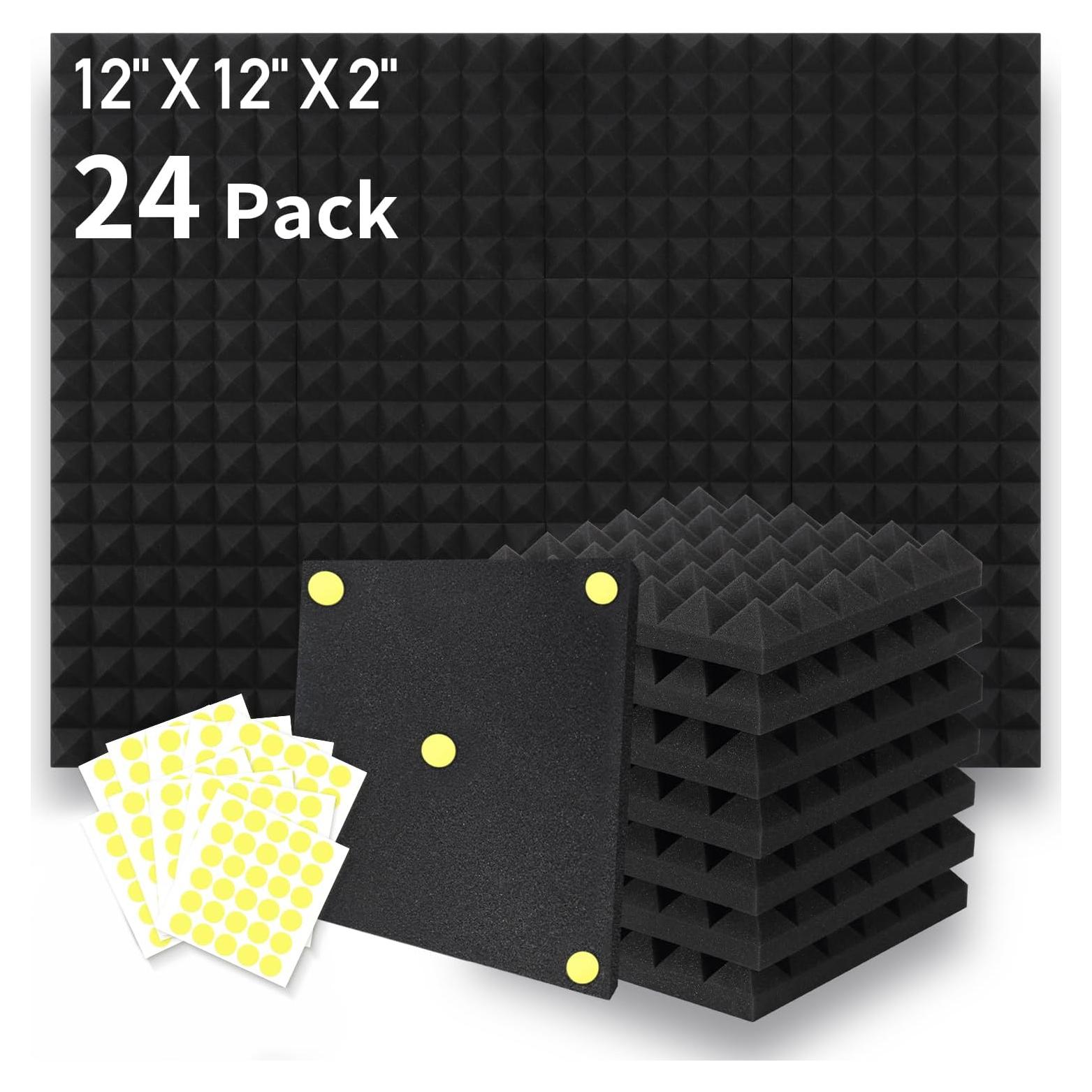 Paneles Acústicos Pirámide Focusound 24 Paquetes 5.08 cm