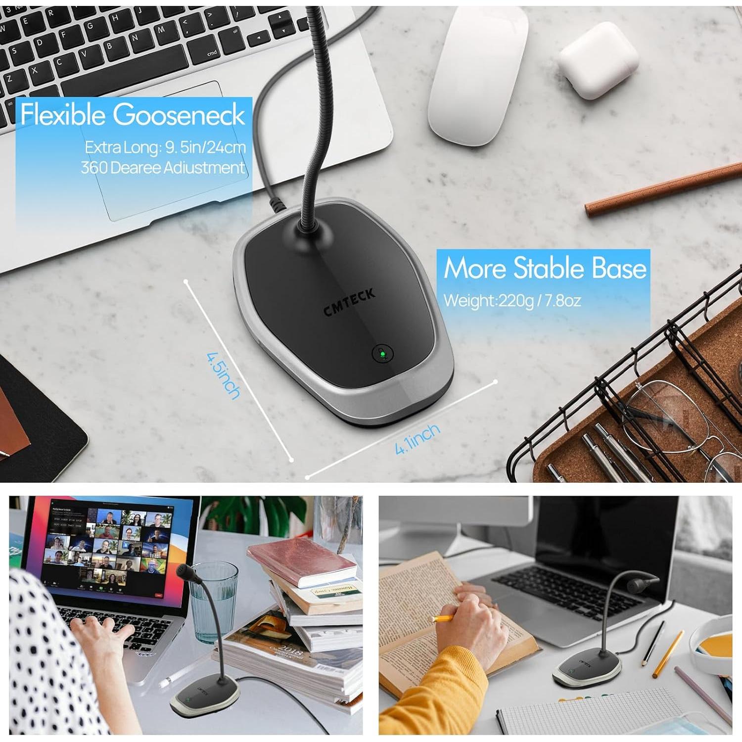 Micrófono USB CMTECK G009 de Escritorio Omnidireccional