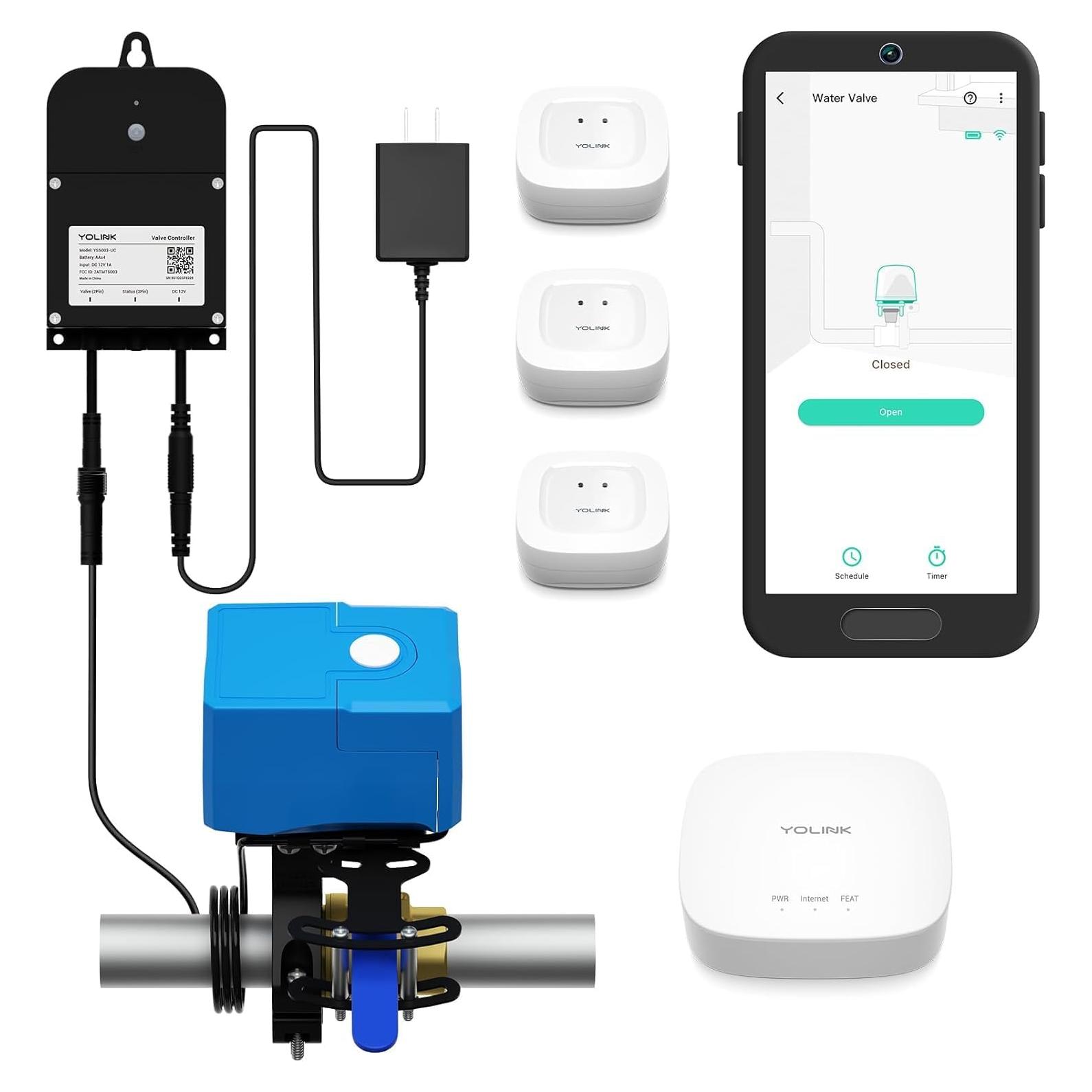 Kit Protección Fugas Agua YoLink Robot Válvula Bulldog