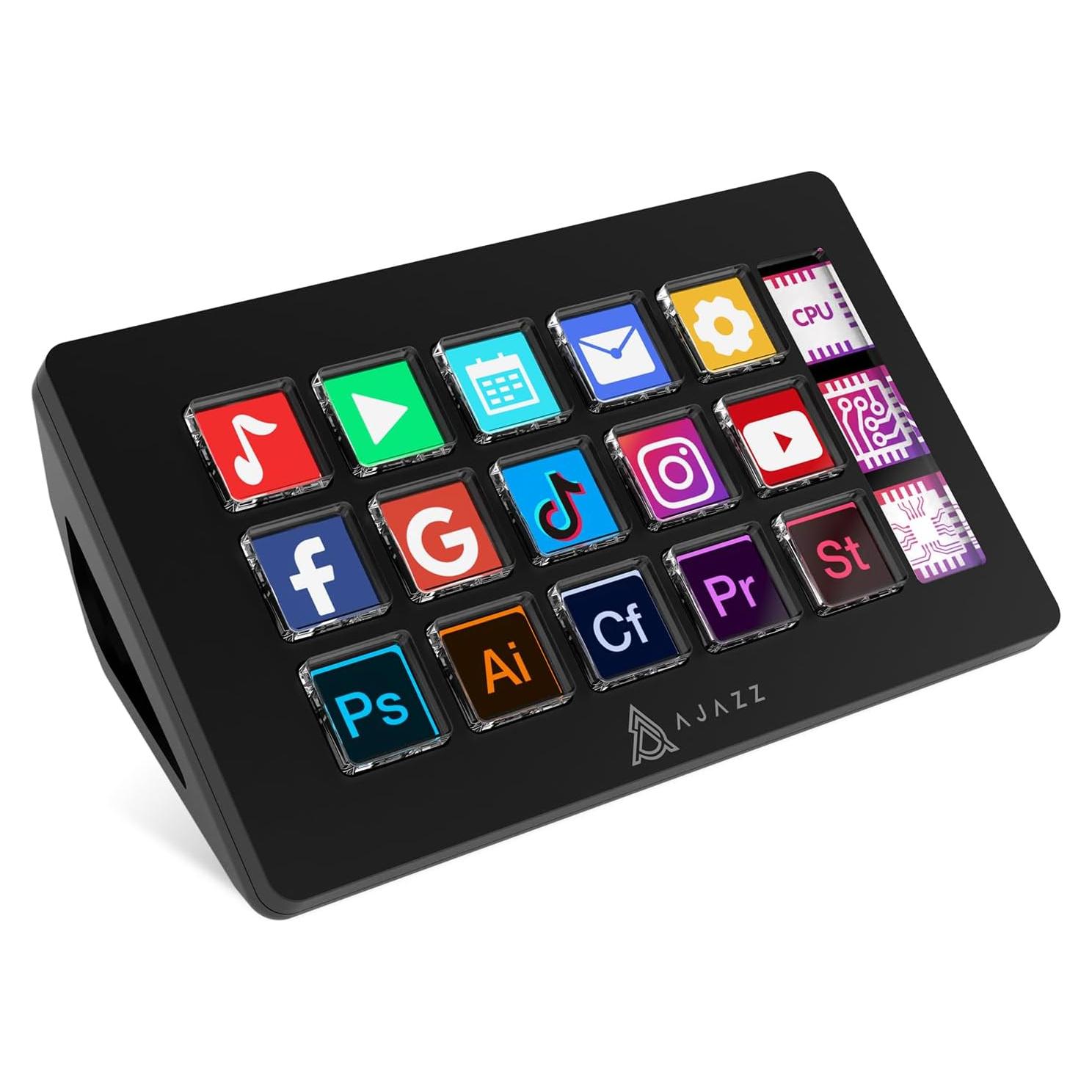 Controlador de Transmisión AKP153 con 15 Teclas Macro - Negro