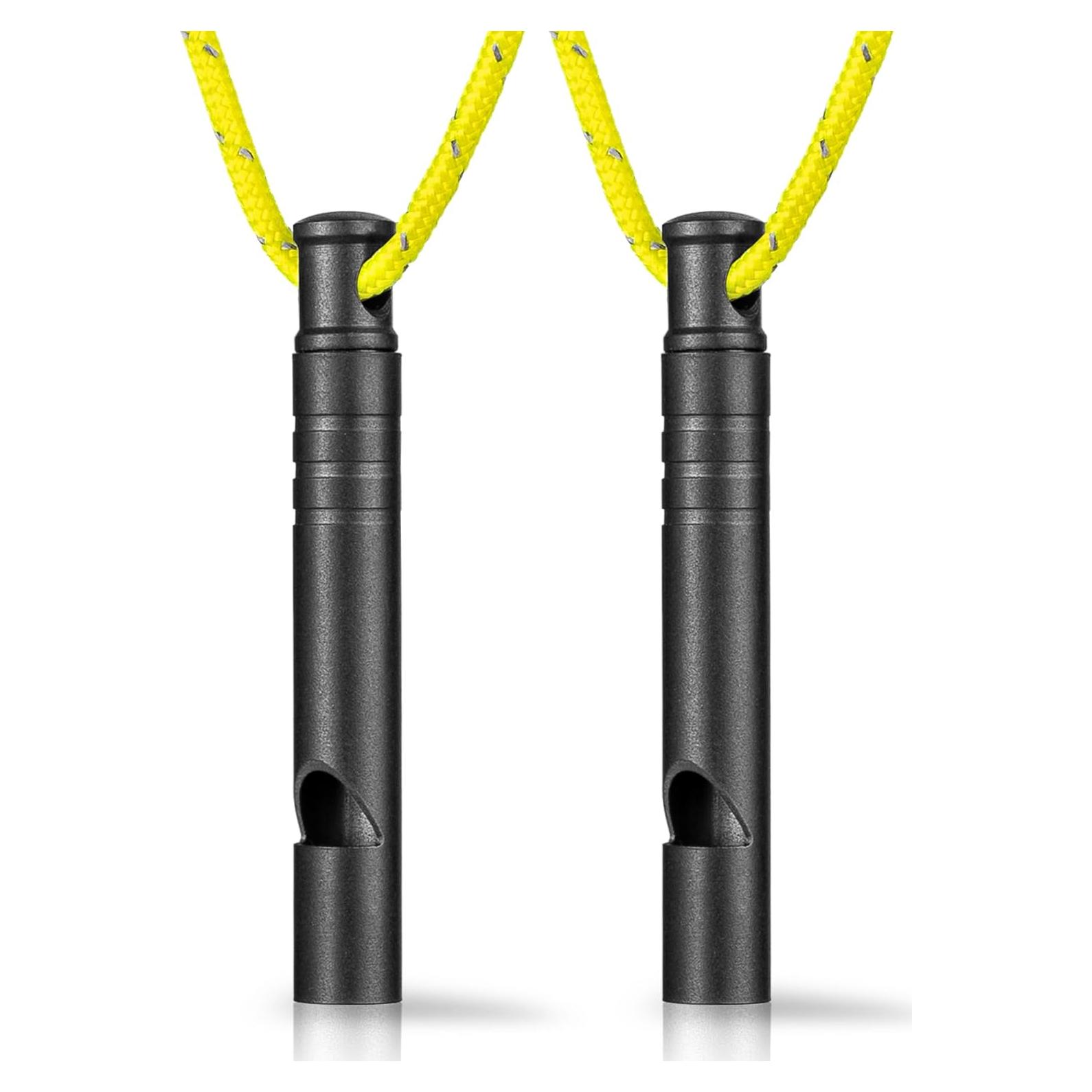 Silbato de Emergencia TISUR de Titanio 120dB con Cordón - 2PCS