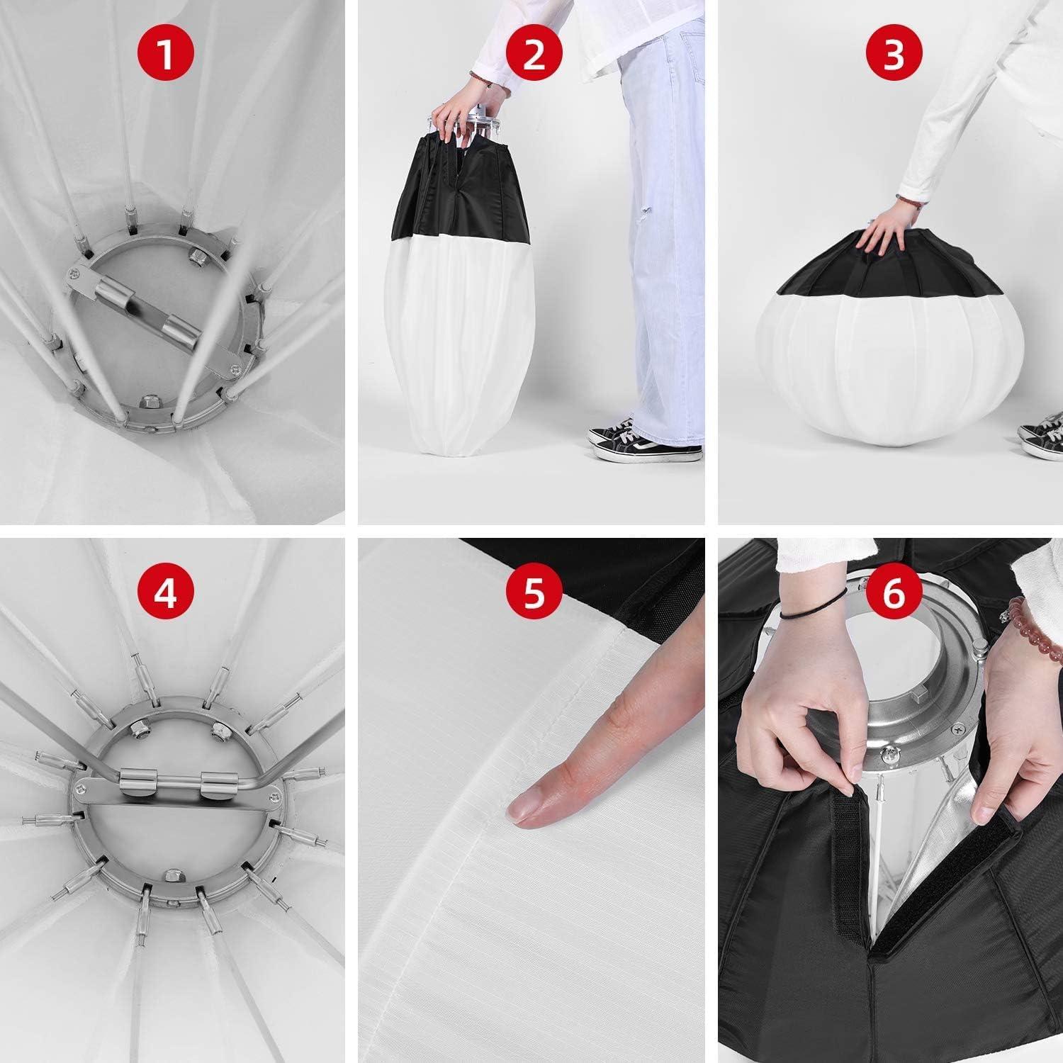 Softbox Lantern GVM 66cm para Luz con Montura Bowens