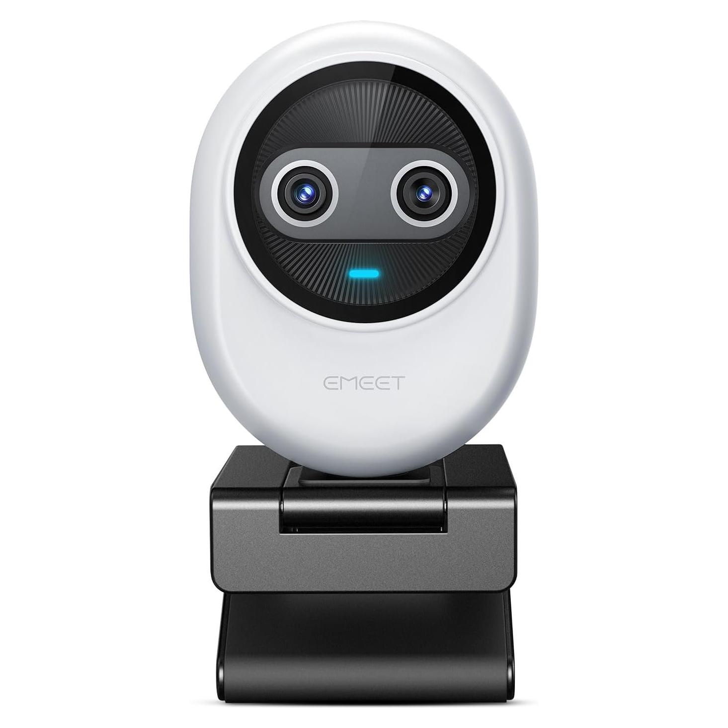 Webcam 4K EMEET Piko Doble con IA, 3 Micrófonos, USB