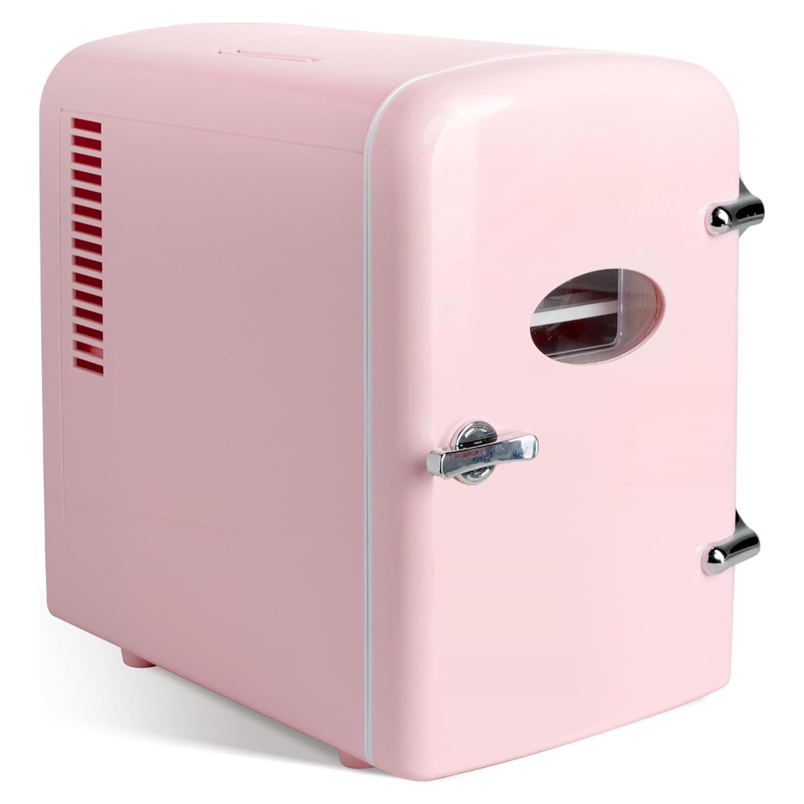 Refrigerador Mini Simple Deluxe 4L Rosa Portátil Ecológico
