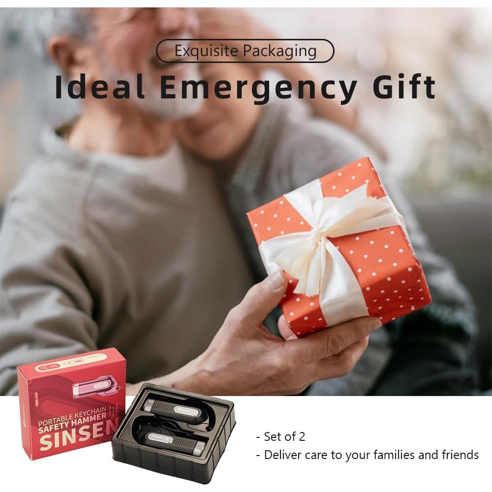 Martillo de Seguridad SINSEN para Automóviles - Kit 2 Piezas