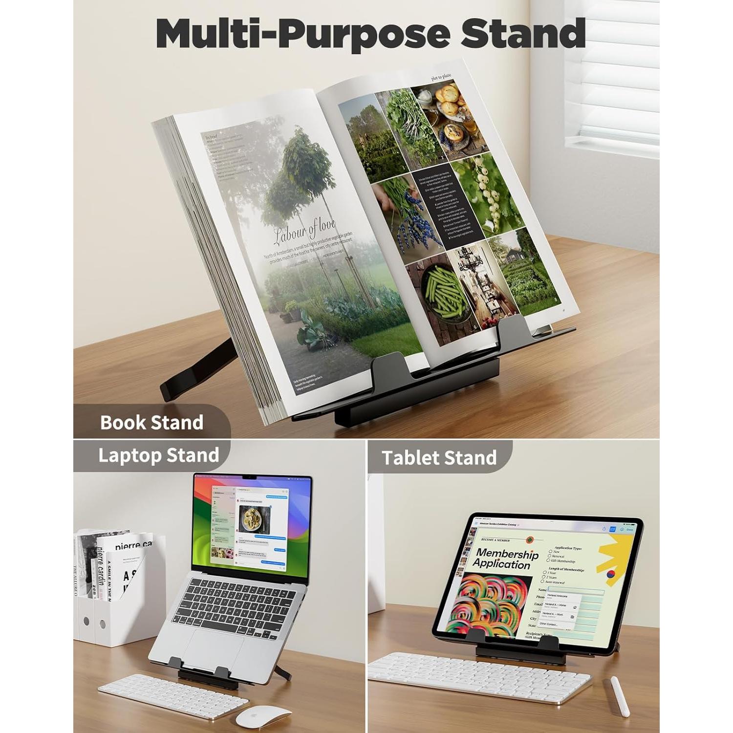 Mesa de Laptop Plegable SAIJI 65x49cm Cereza Negra