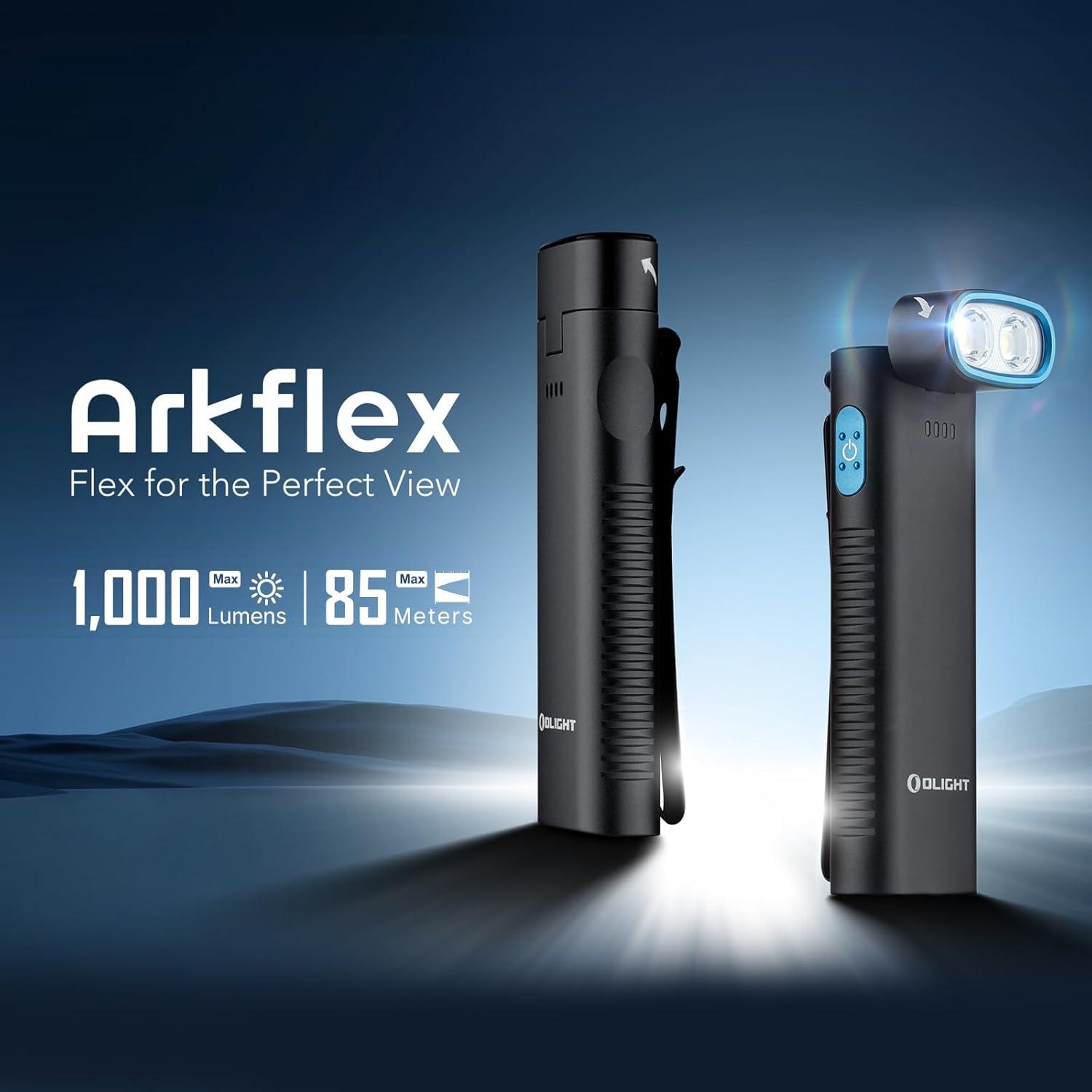 Linterna OLIGHT Arkflex 1000 Lúmenes Recargable Ajustable