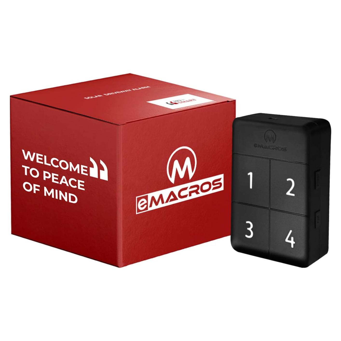 eMACROS Estación Base de Alarma Inalámbrica con Batería Recargable