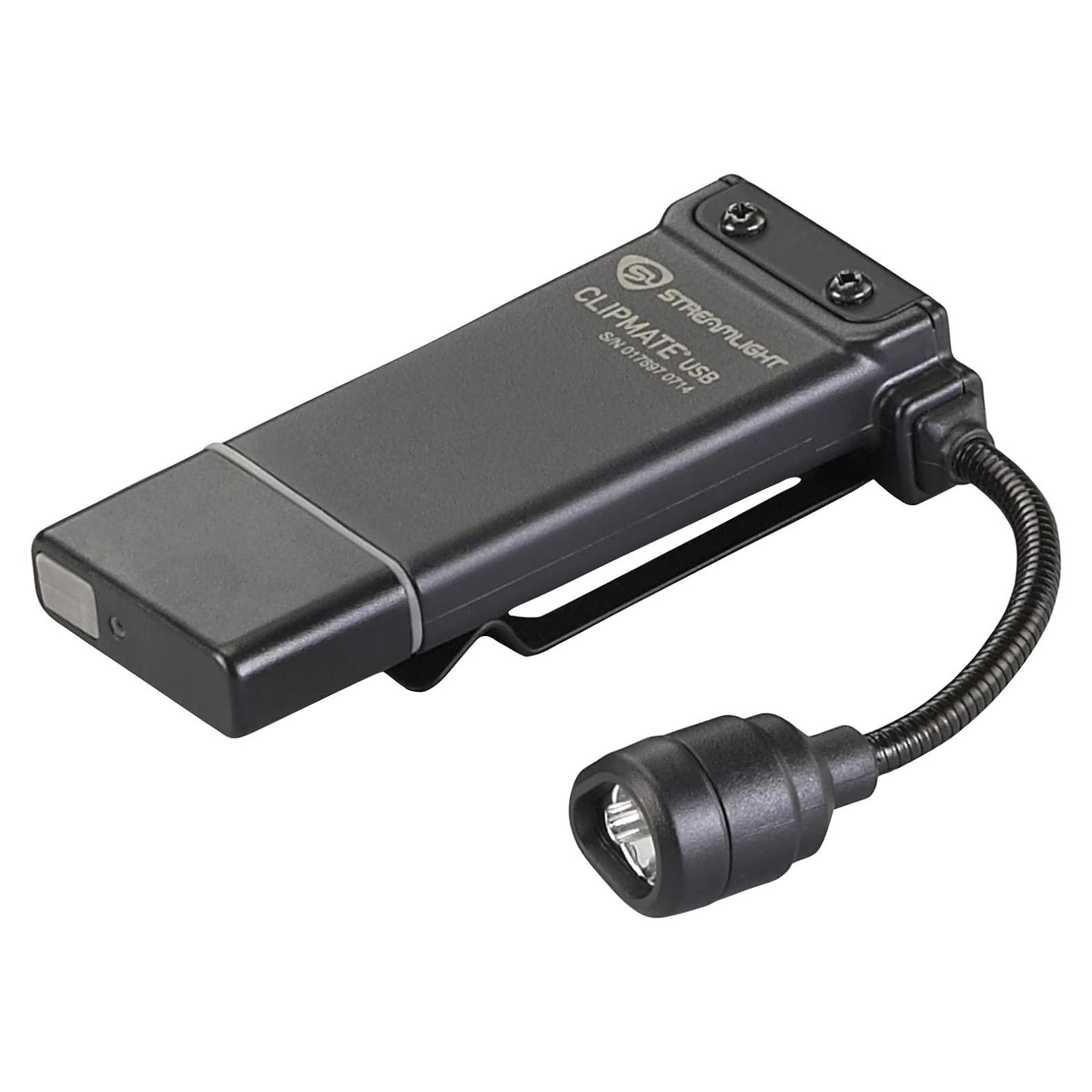 Luz Clip Streamlight 61126 Recargable USB 70 Lúmenes Negra