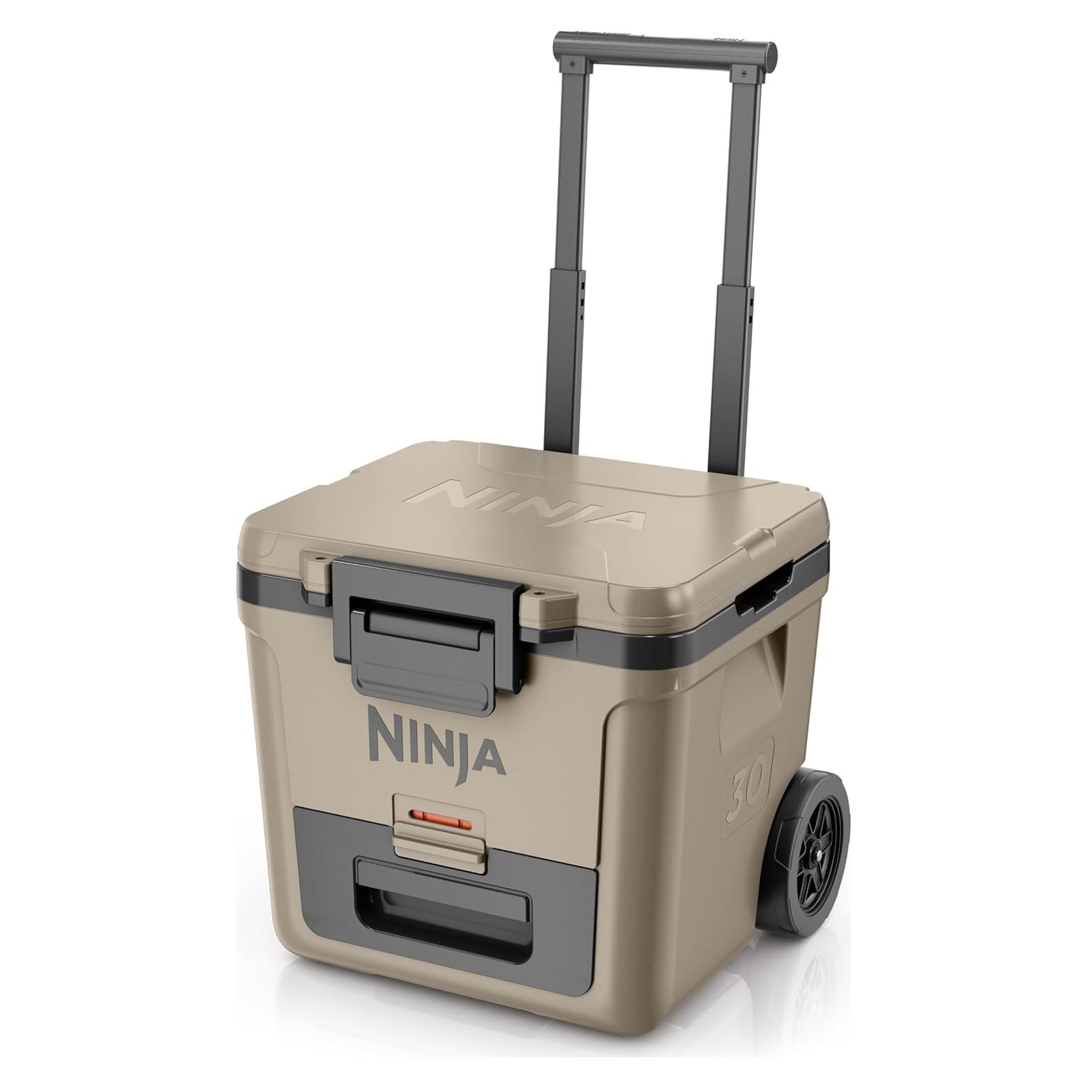 Cooler Ninja FrostVault 30QT Aislado con Ruedas Blanco