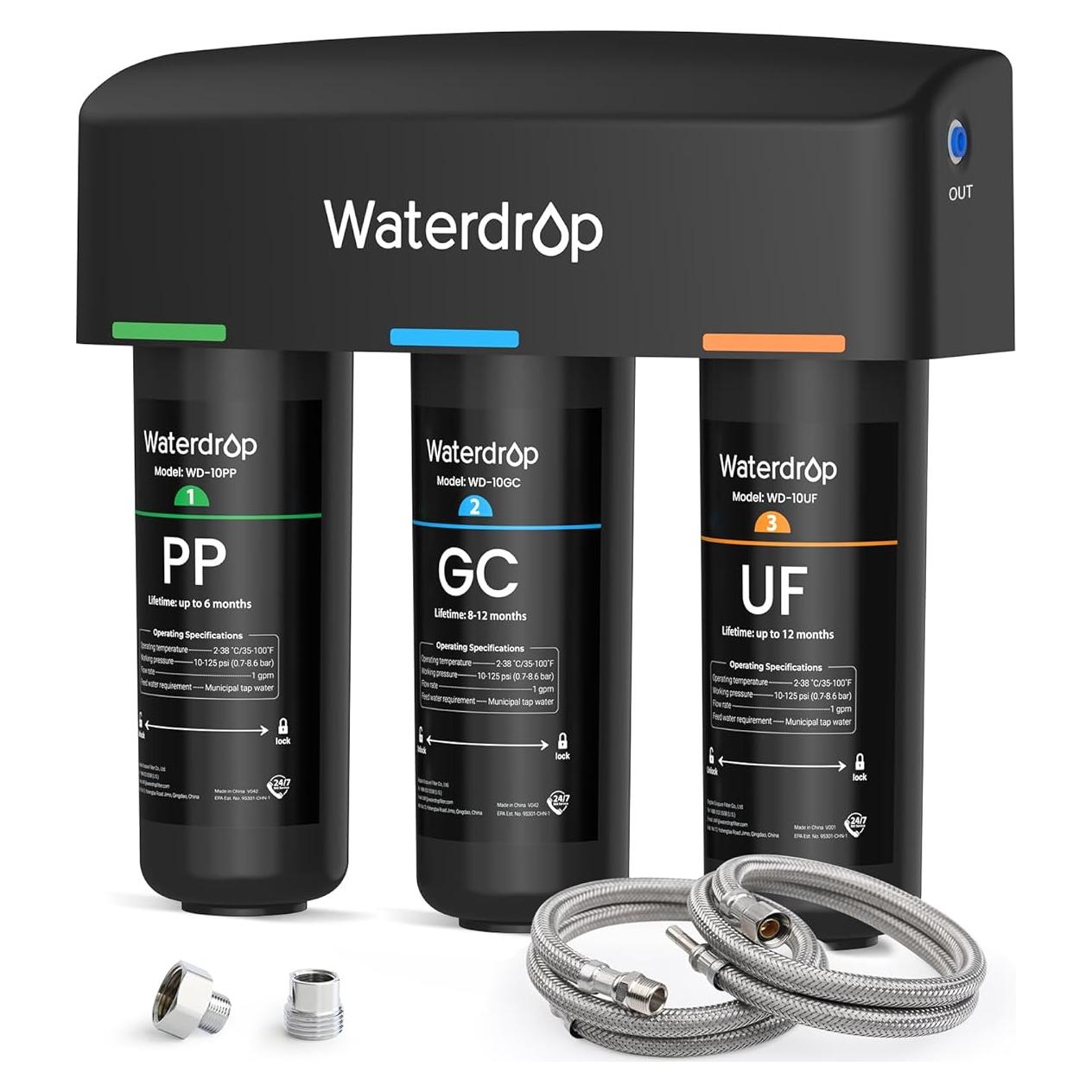 Filtro de Agua Ultrafiltración Waterdrop WD-TSA-UF 9 Etapas