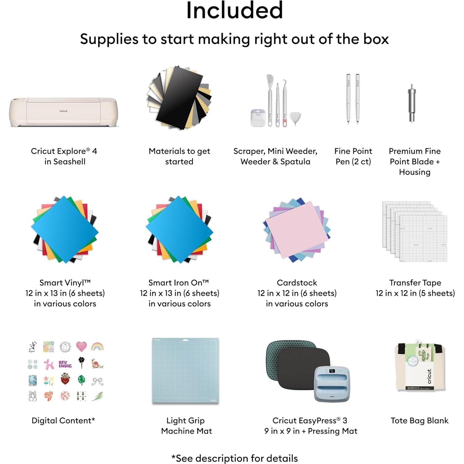 Cricut Explore 4 Máquina de Corte Inteligente + EasyPress 3