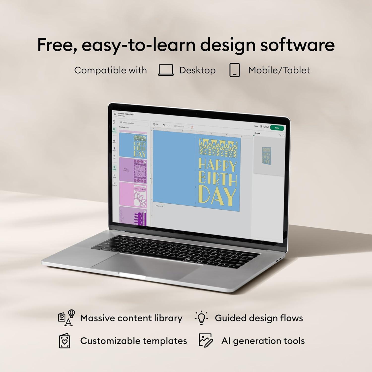 Cricut Explore 4 Máquina de Corte Inteligente + EasyPress 3