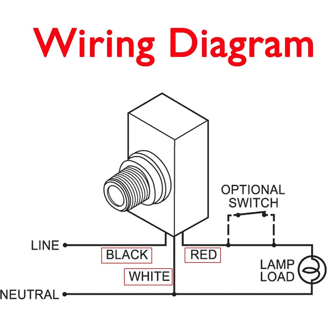 Interruptor Fotoeléctrico Exterior Lelukee 120V Automático