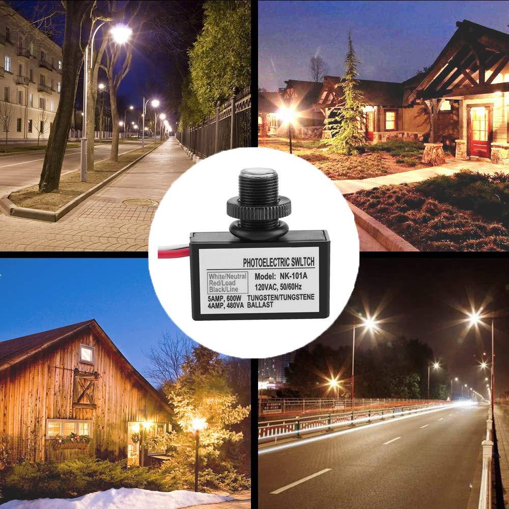 Interruptor Fotoeléctrico Exterior Lelukee 120V Automático