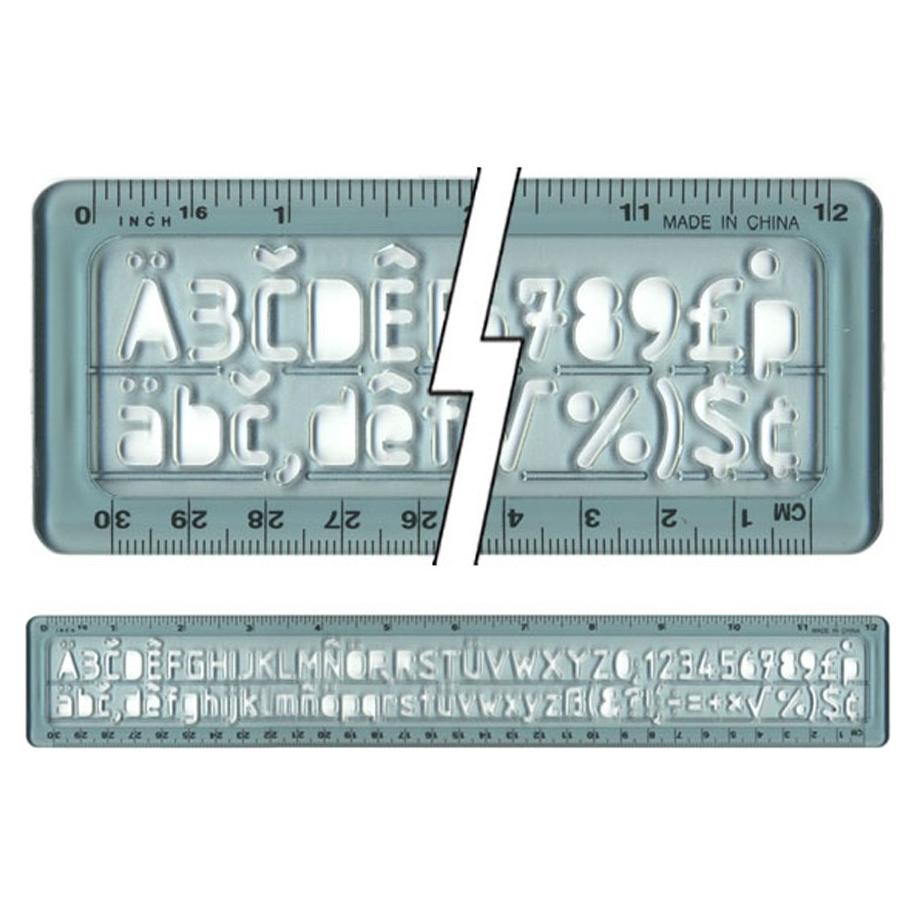 Guía de Caligrafía Westcott 30.48 cm con Alfabeto y Números