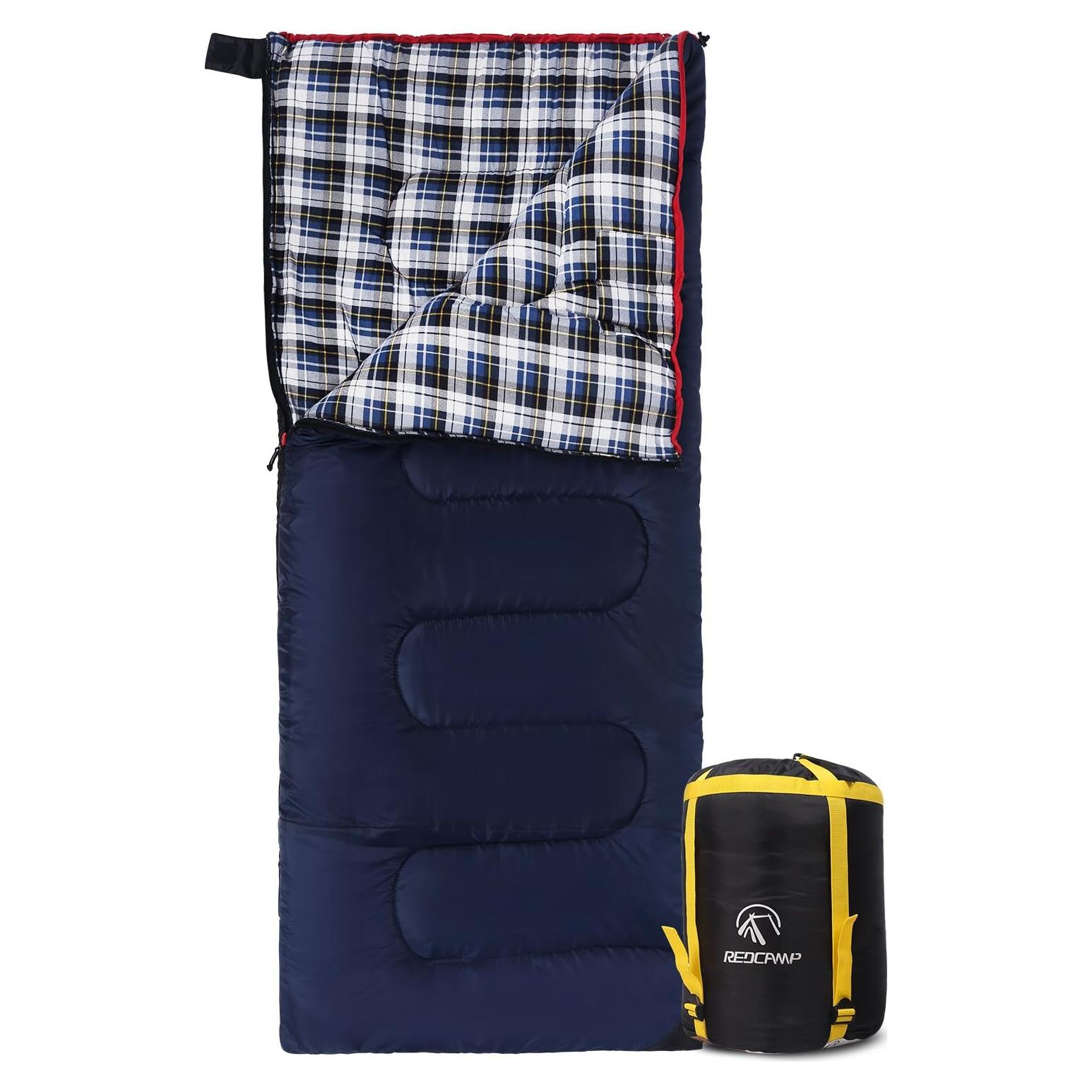 Saco de dormir REDCAMP 4lbs franela algodón 200x90cm