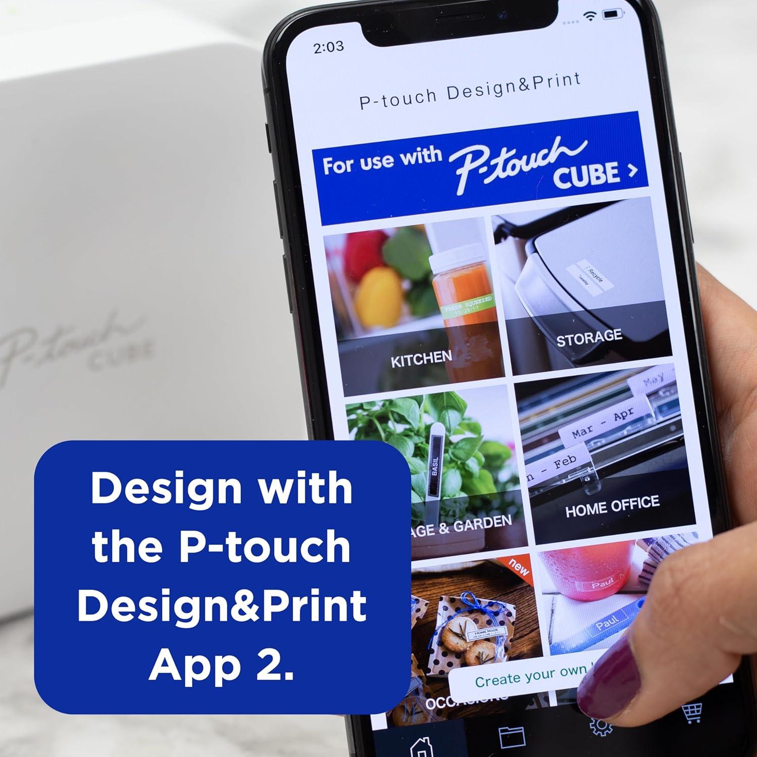 Fabricador de Etiquetas Brother P-Touch Cube Bluetooth Azul