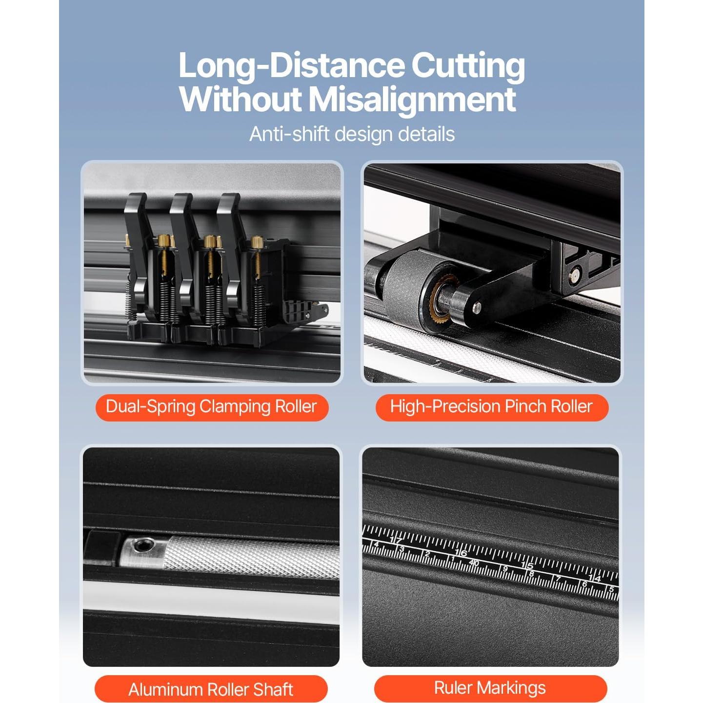 Cortadora de Vinilo VEVOR 720SD 28 Pulgadas con LCD