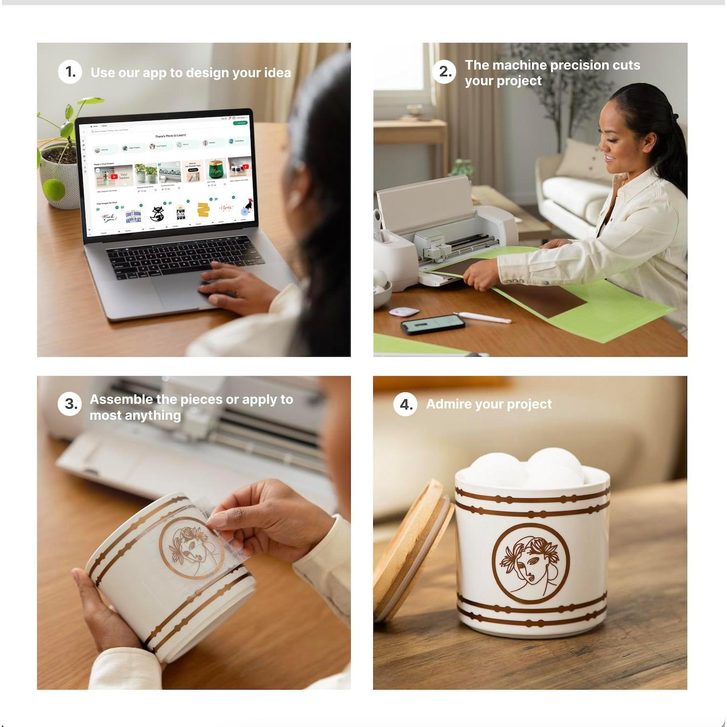 Cricut Maker 4 - Máquina de Corte Inteligente Concha 10.2kg