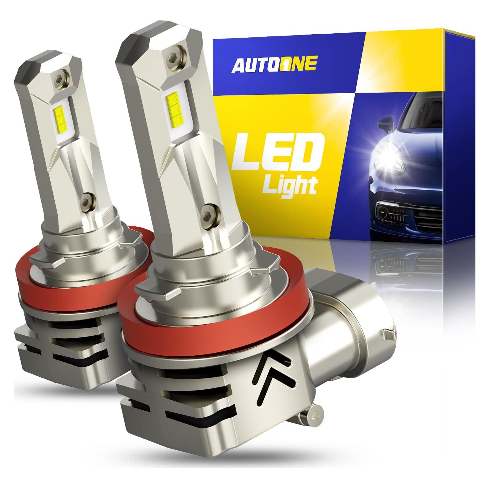 Bombillas LED para Niebla AUTOONE H11 H8 H9 18000LM 6000K