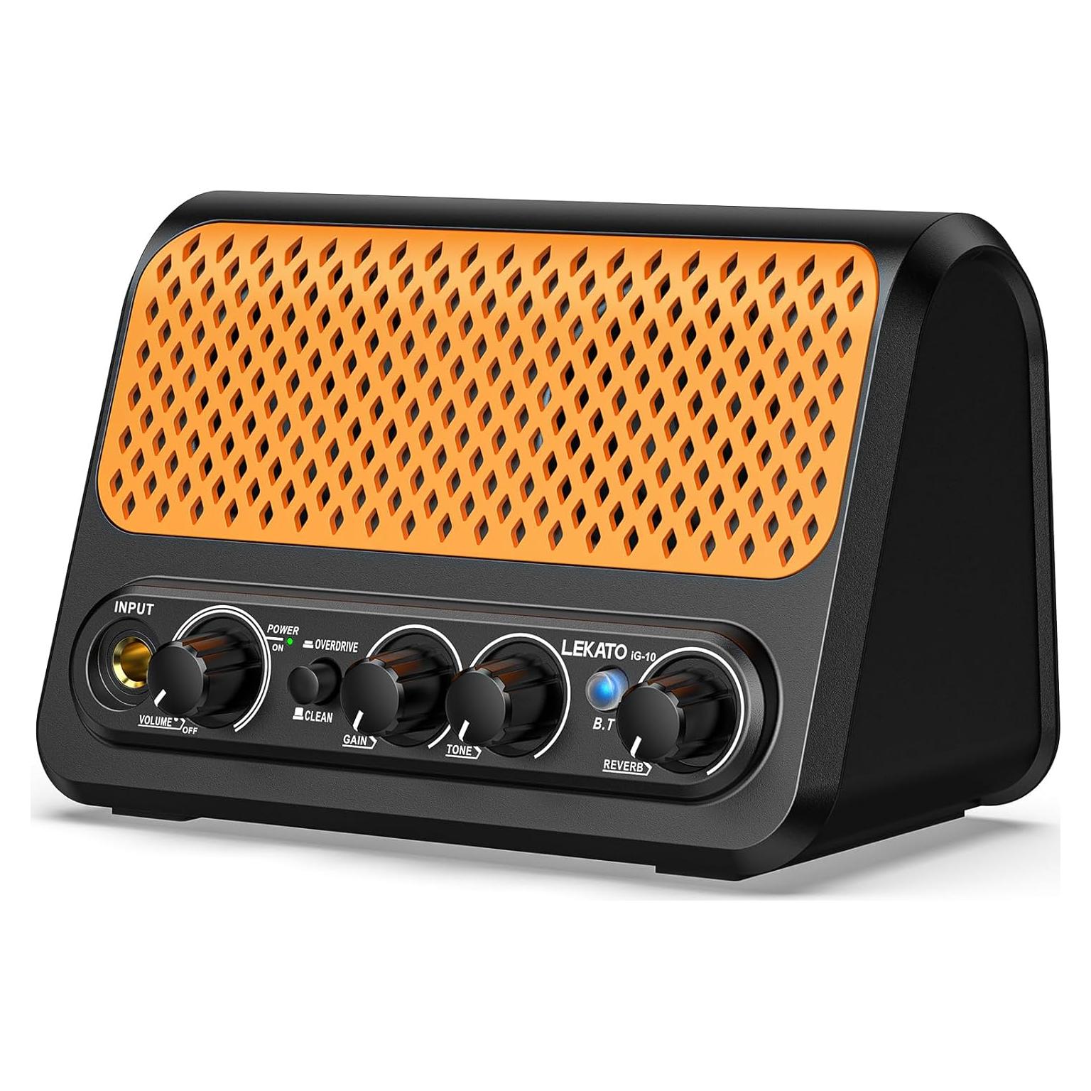 Mini Amplificador de Guitarra LEKATO 10W Portátil Bluetooth