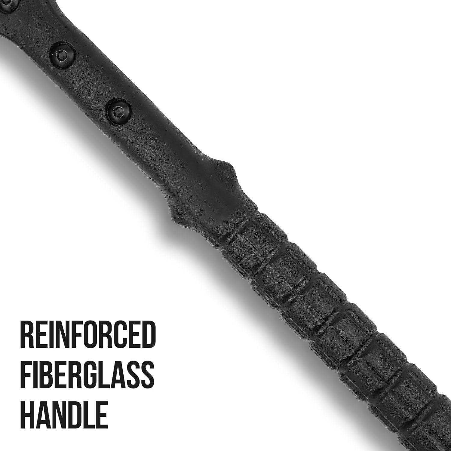 Hacha Táctica Hitdudu Doble Cuchilla 43.94 cm con Funda