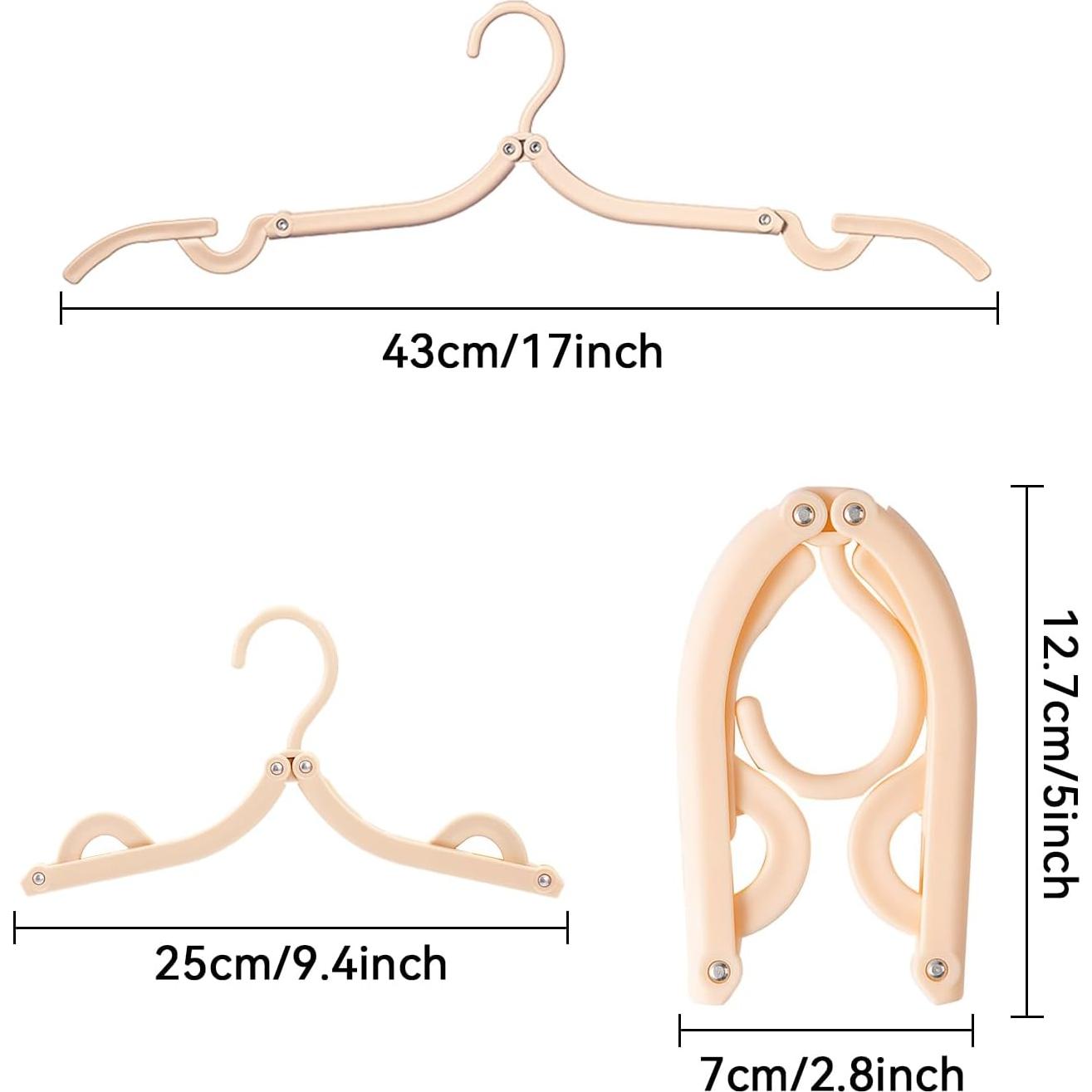 Perchas Plegables de Viaje Heshebuy - 12 Unidades Multicolor