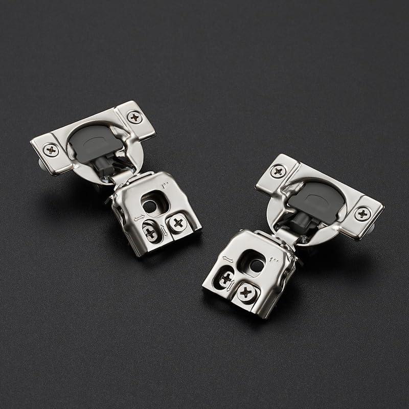 Bisagras de Cierre Suave Ravinte 1" Niquel Satinado 2 Pzas