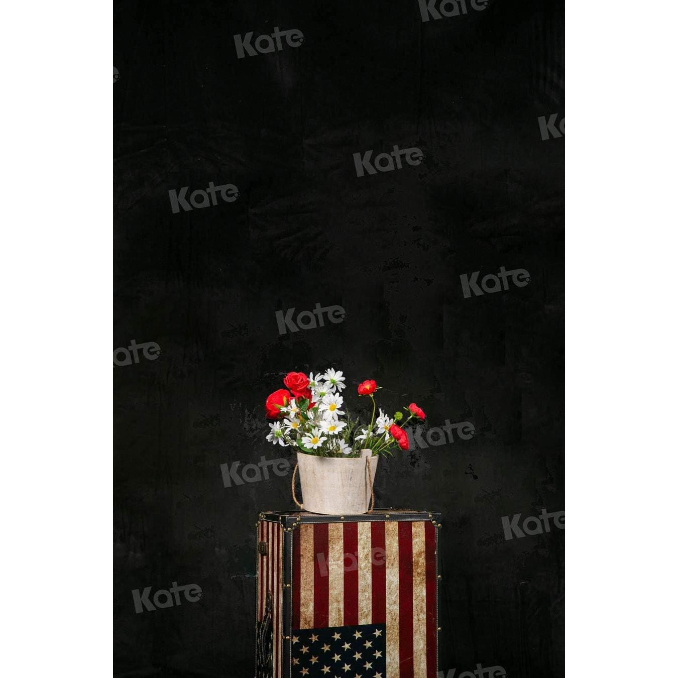 Kate 5ft×7ft Solid Black Backdrop Portrait Background for Photography Studio