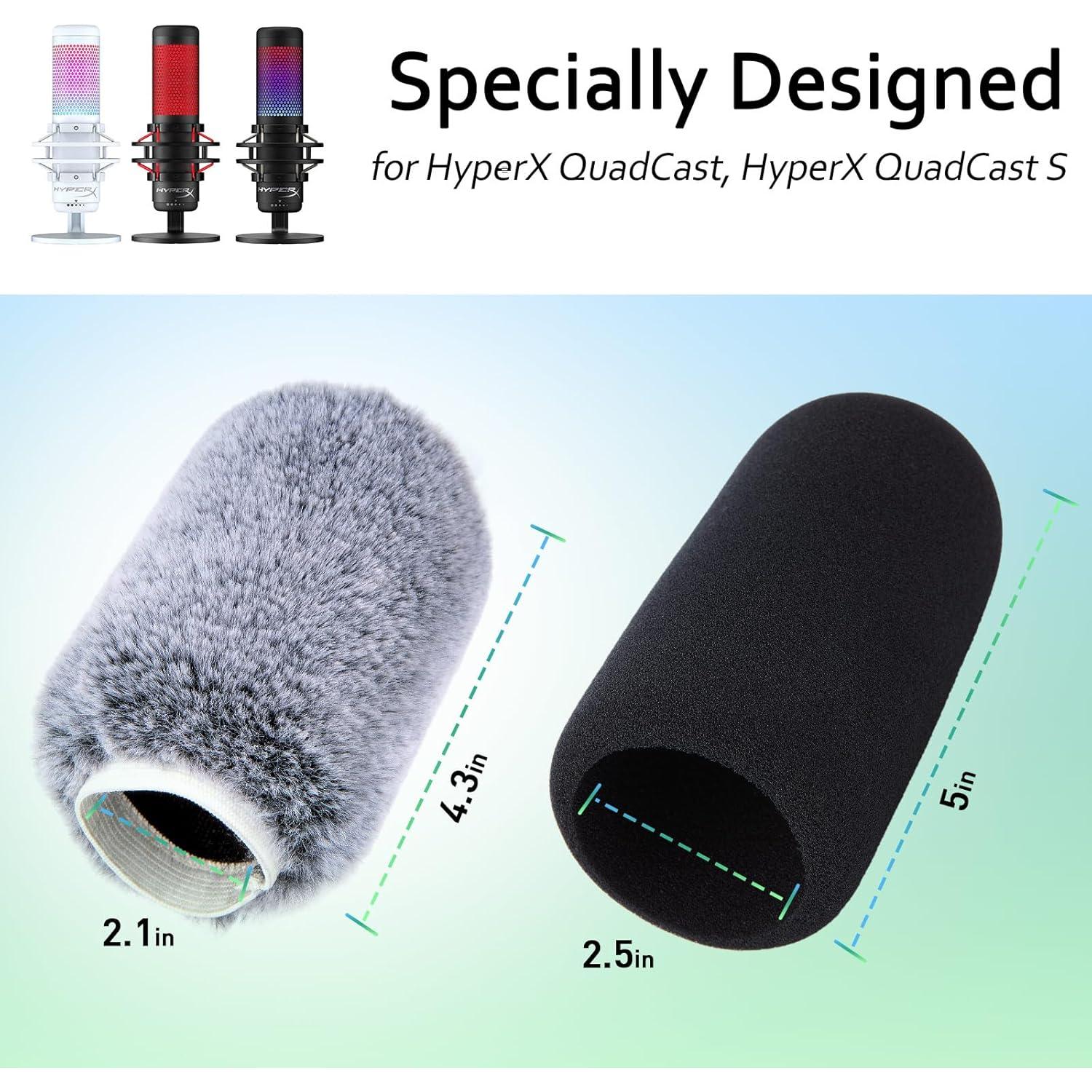 Filtro de viento y pop para micrófono HyperX QuadCast S