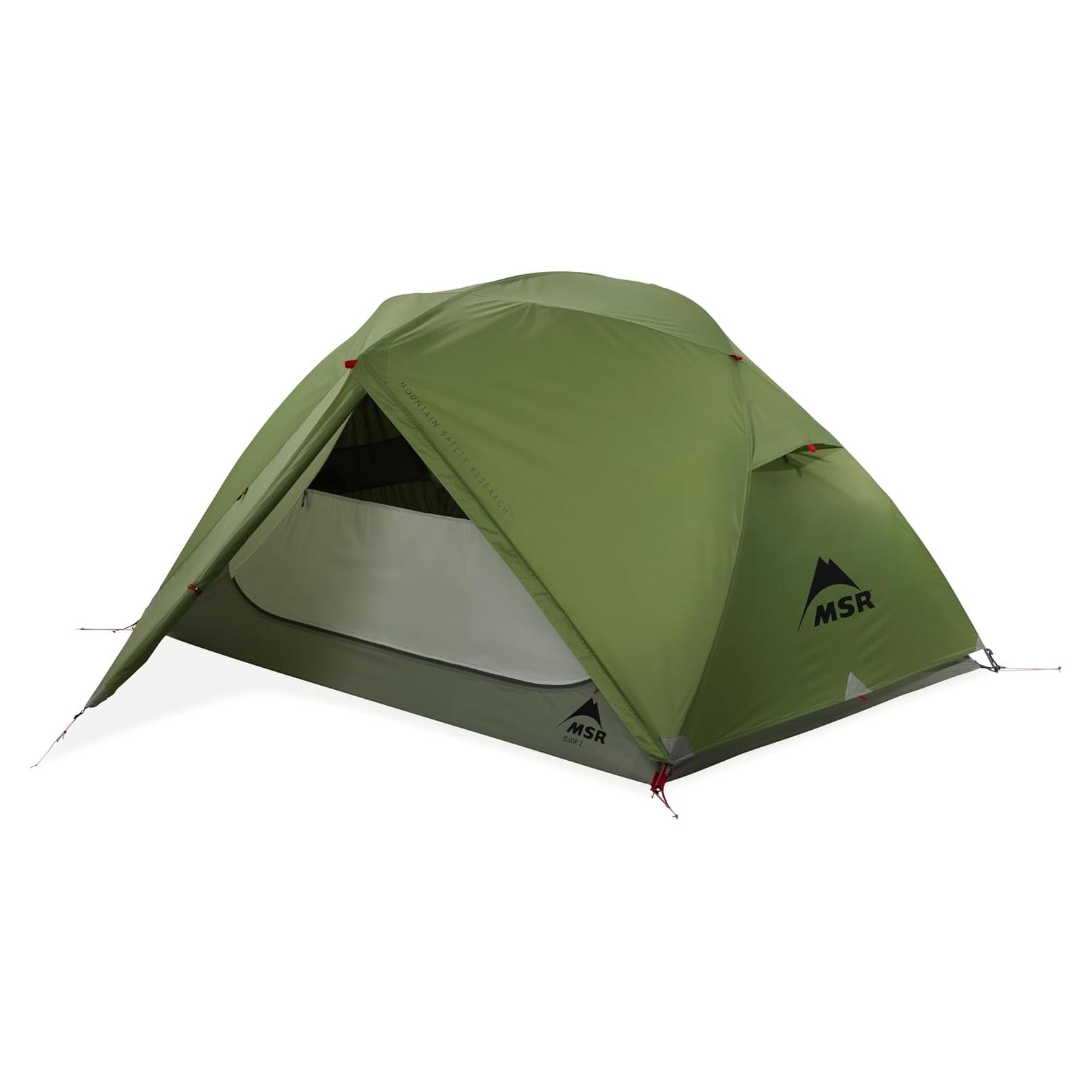 Tienda de Mochileo MSR Elixir 2 para 2 Personas Verde