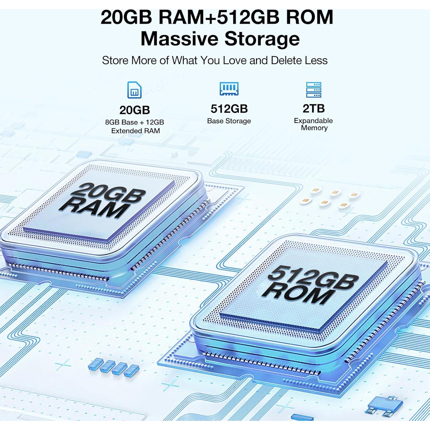 Tableta DOOGEE T40PRO 12" Android 14 20GB RAM 512GB