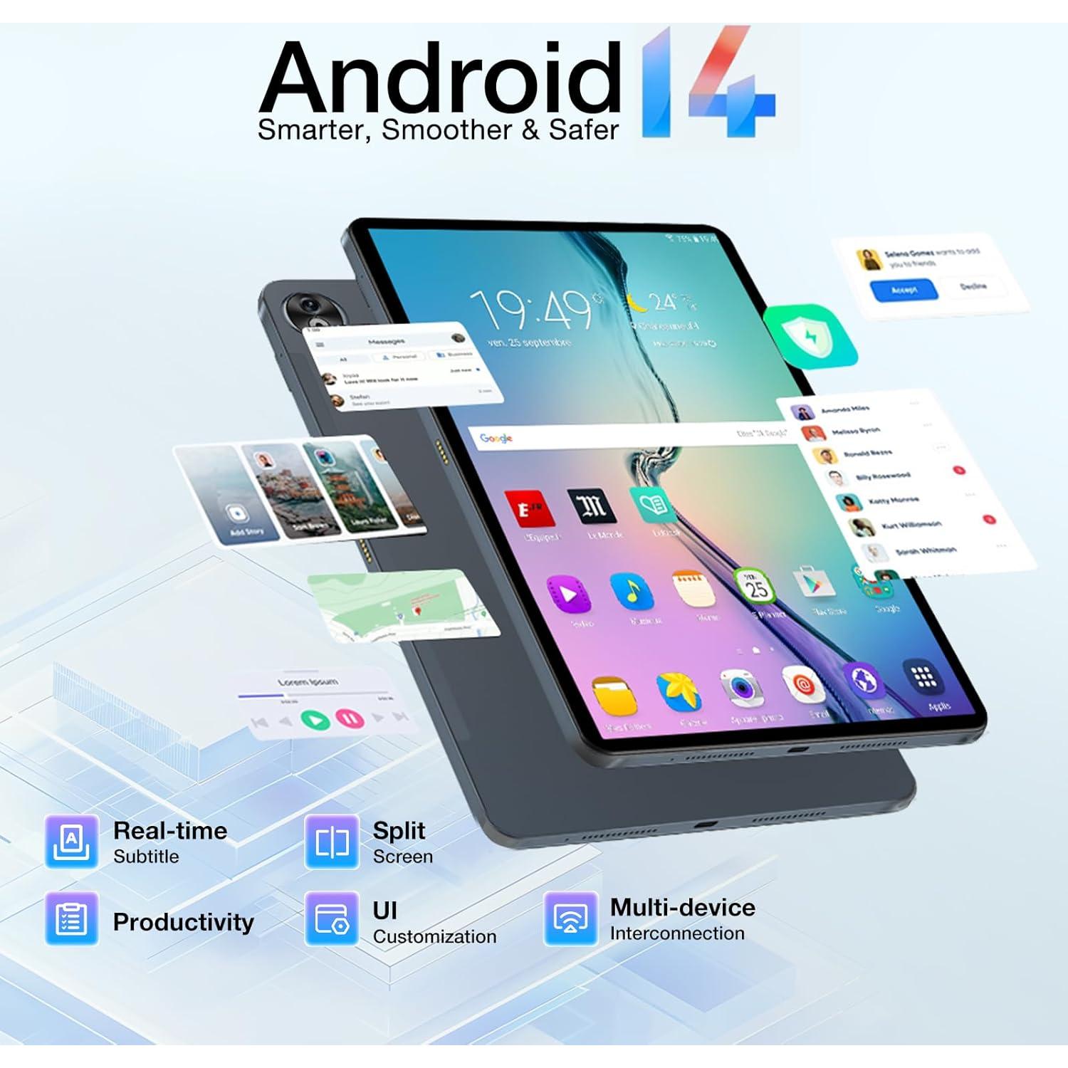 Tableta DOOGEE T40PRO 12" Android 14 20GB RAM 512GB