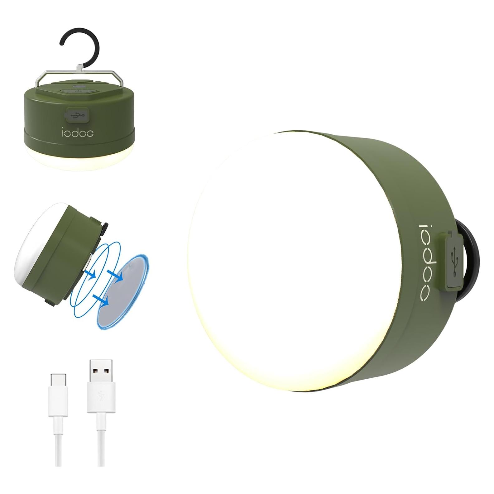 Linterna de Camping Recargable Iodoo 3000mAh 2000LM IP45