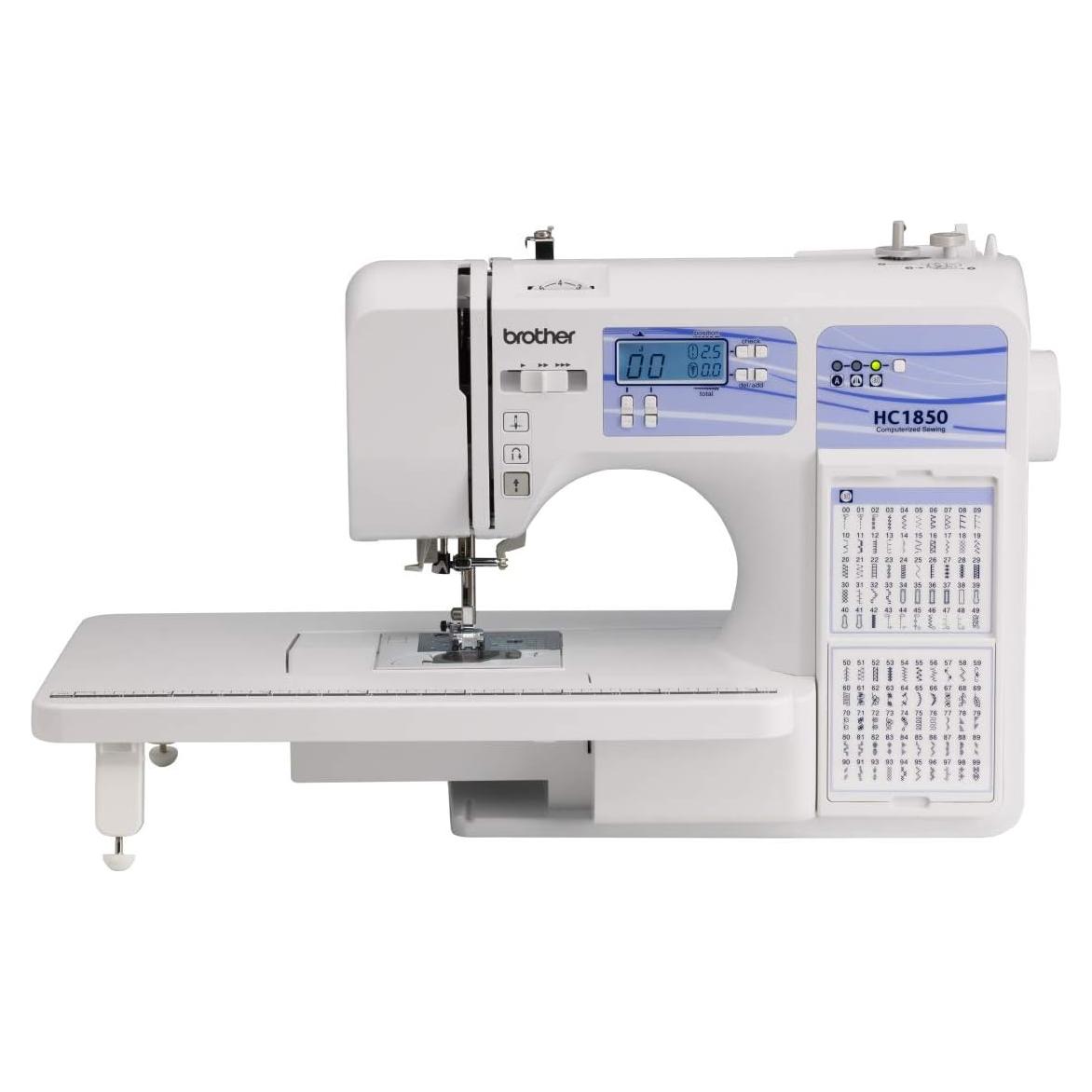 Máquina de Coser Brother HC1850 - 185 Puntadas, LCD, 8 Pies