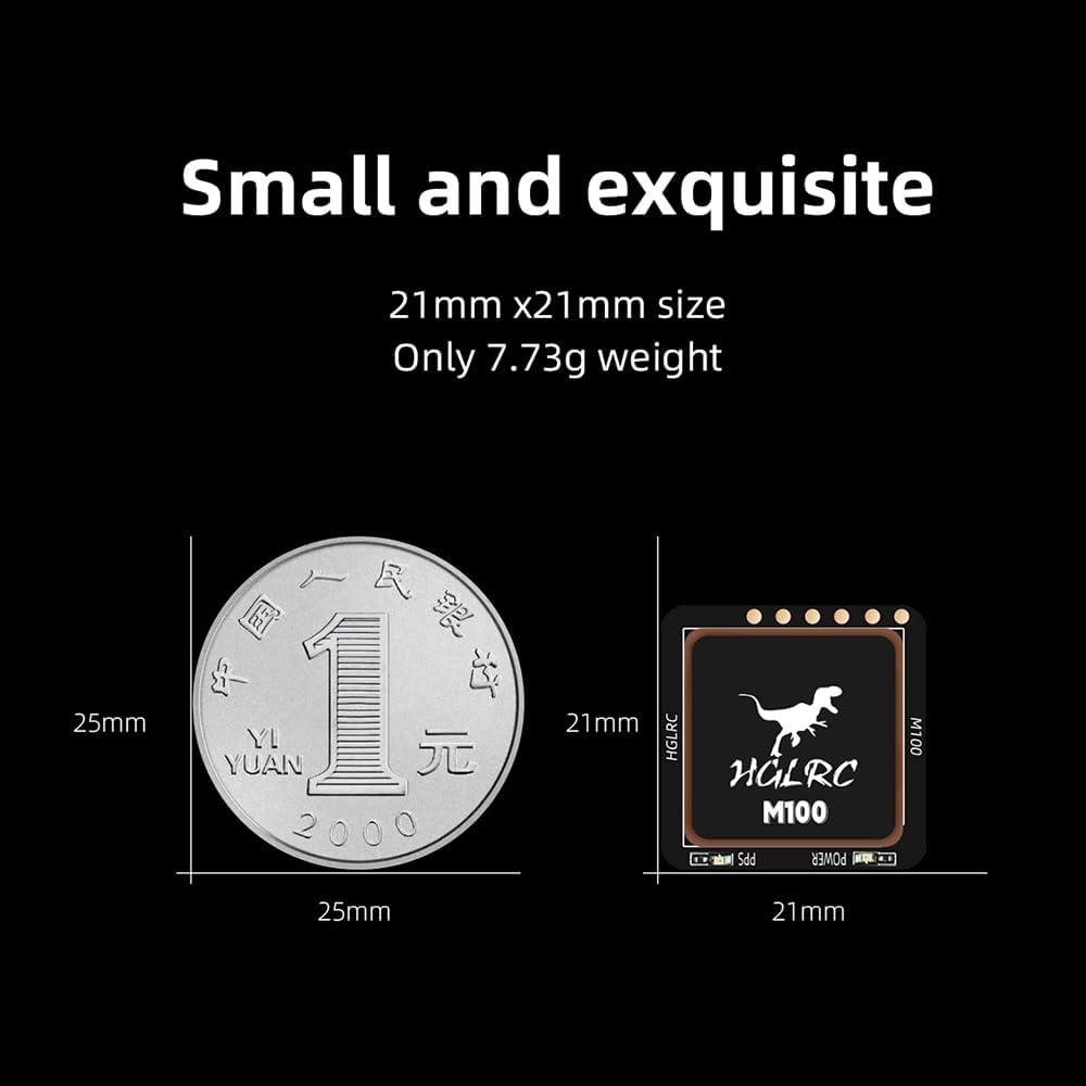 Módulo GPS HGLRC M100-5883 con brújula QMC 5883 para UAV